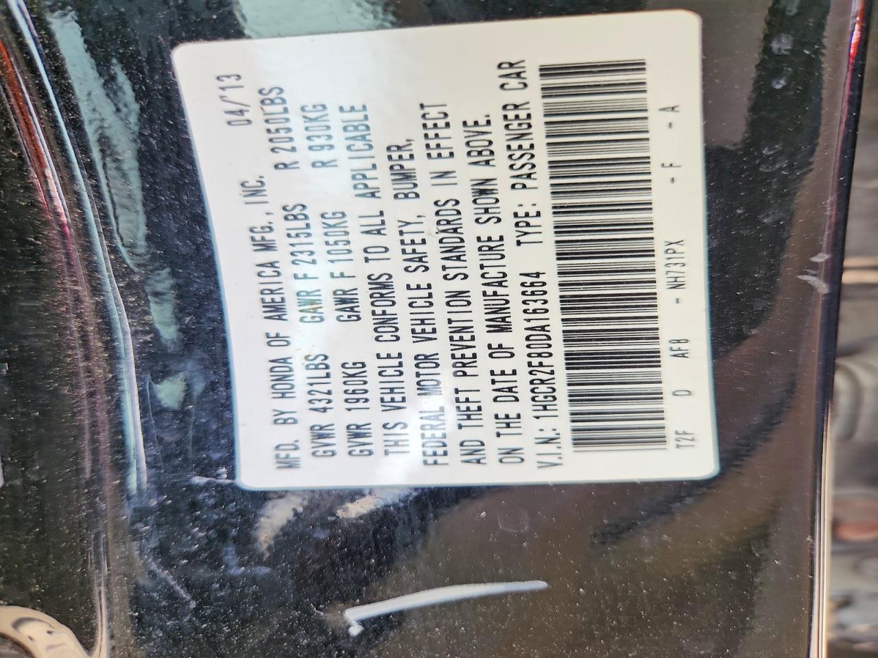 2013 Honda Accord Exl Black vin: 1HGCR2F80DA163664