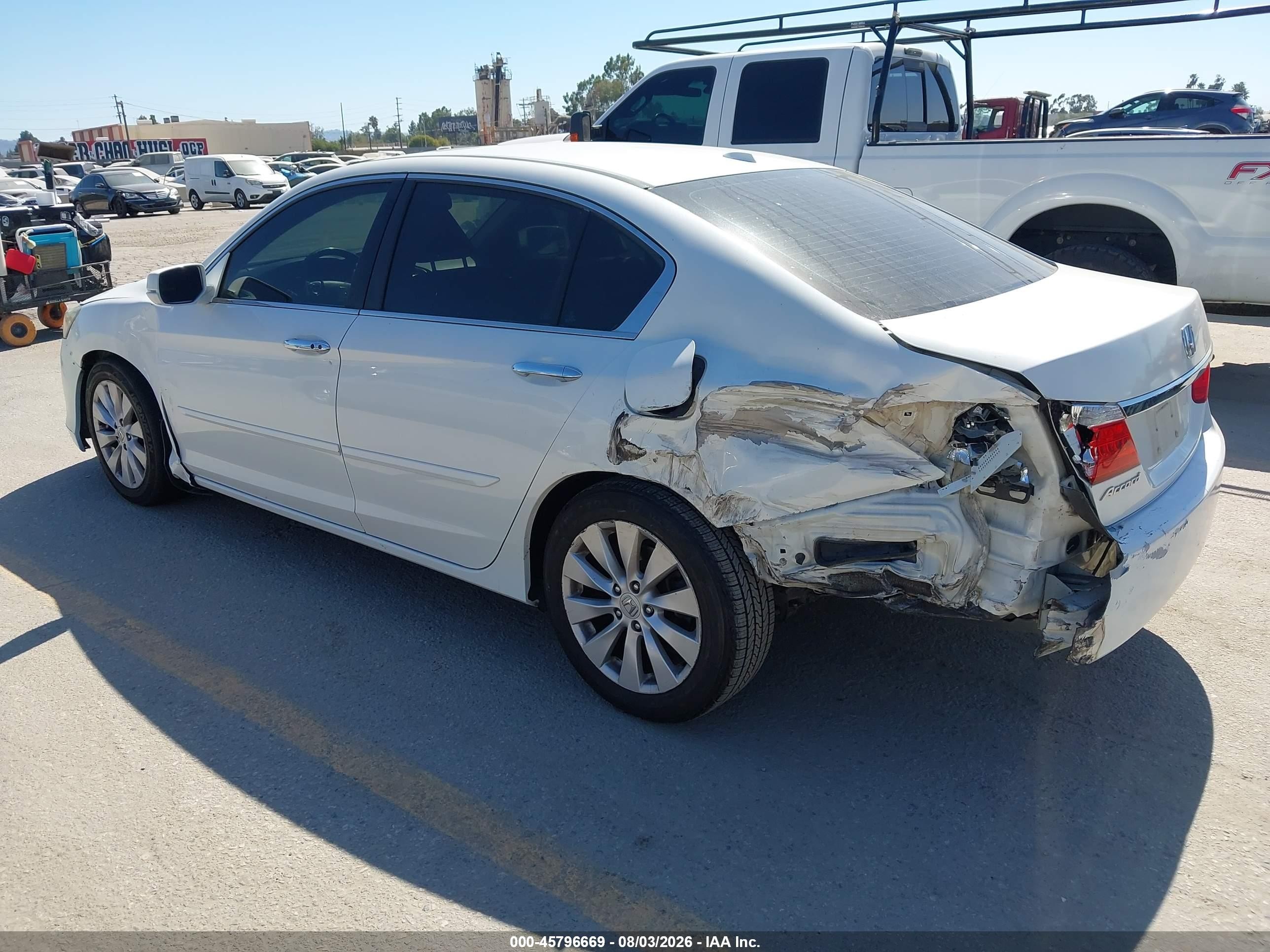 2013 Honda Accord Ex-l Белый vin: 1HGCR2F80DA197765