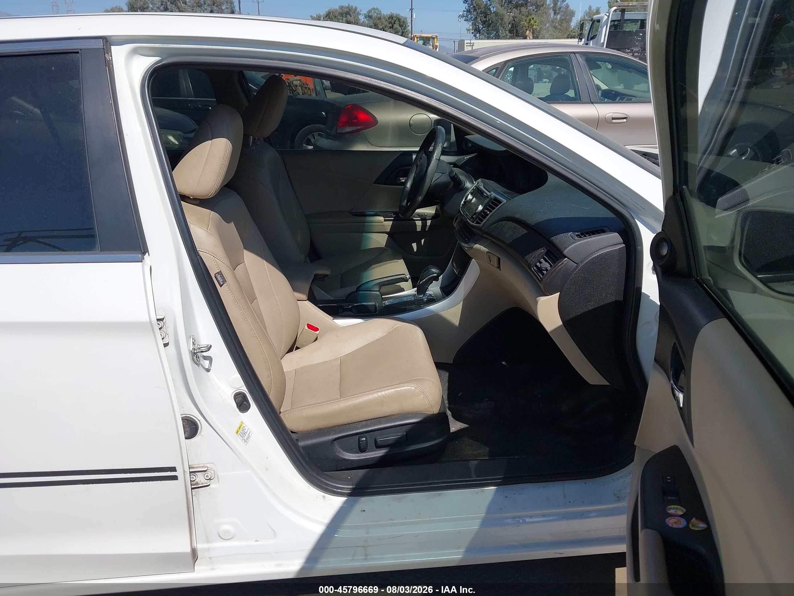 2013 Honda Accord Ex-l Белый vin: 1HGCR2F80DA197765