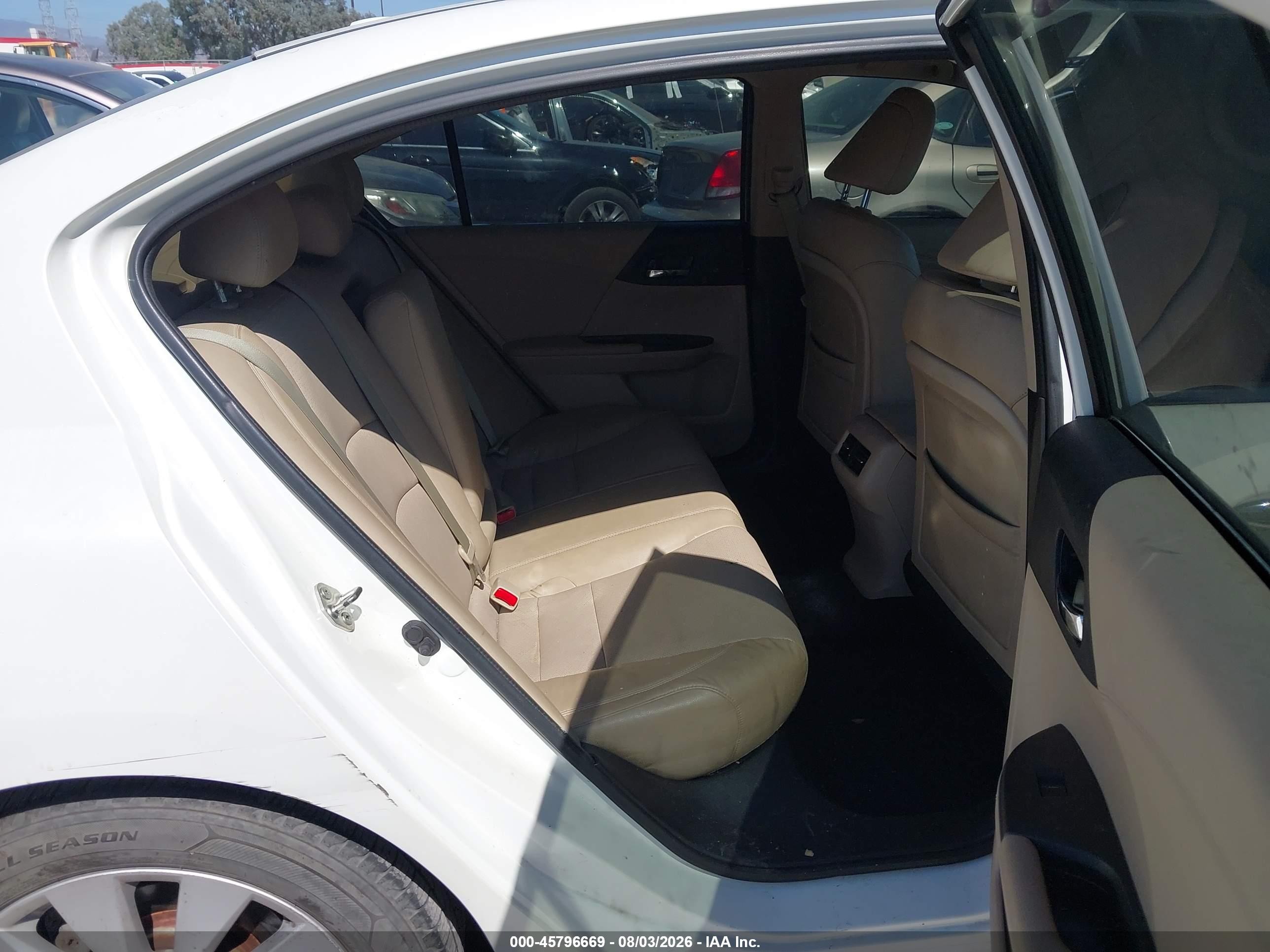 2013 Honda Accord Ex-l Белый vin: 1HGCR2F80DA197765