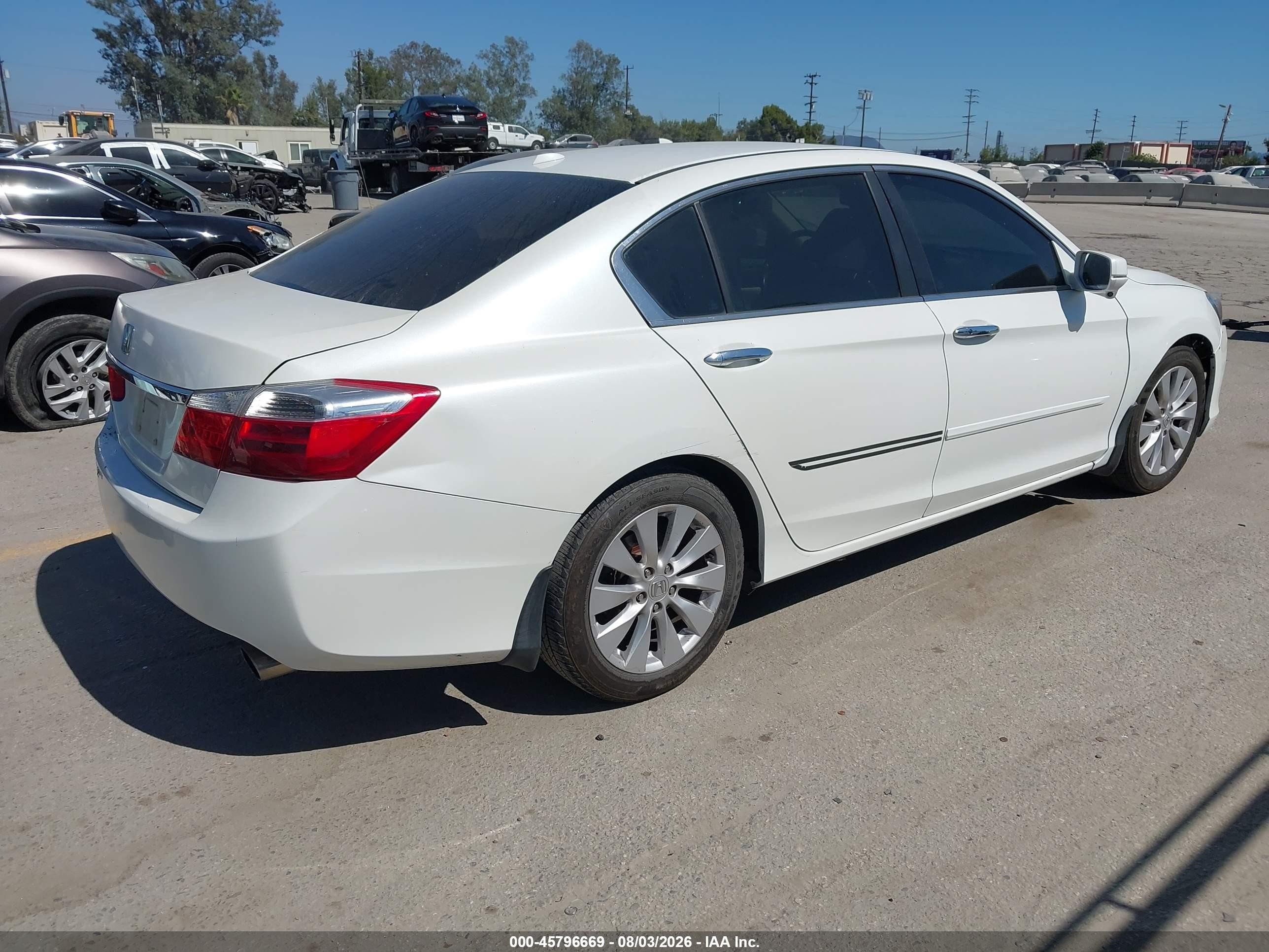 2013 Honda Accord Ex-l Белый vin: 1HGCR2F80DA197765