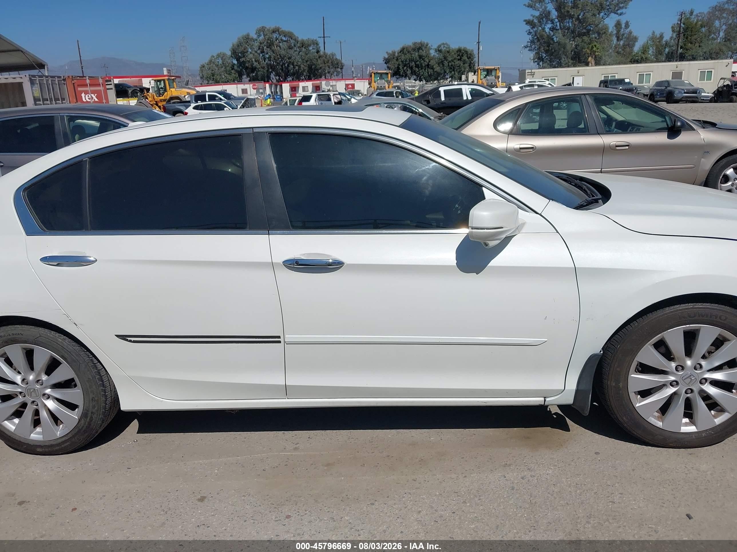 2013 Honda Accord Ex-l Белый vin: 1HGCR2F80DA197765
