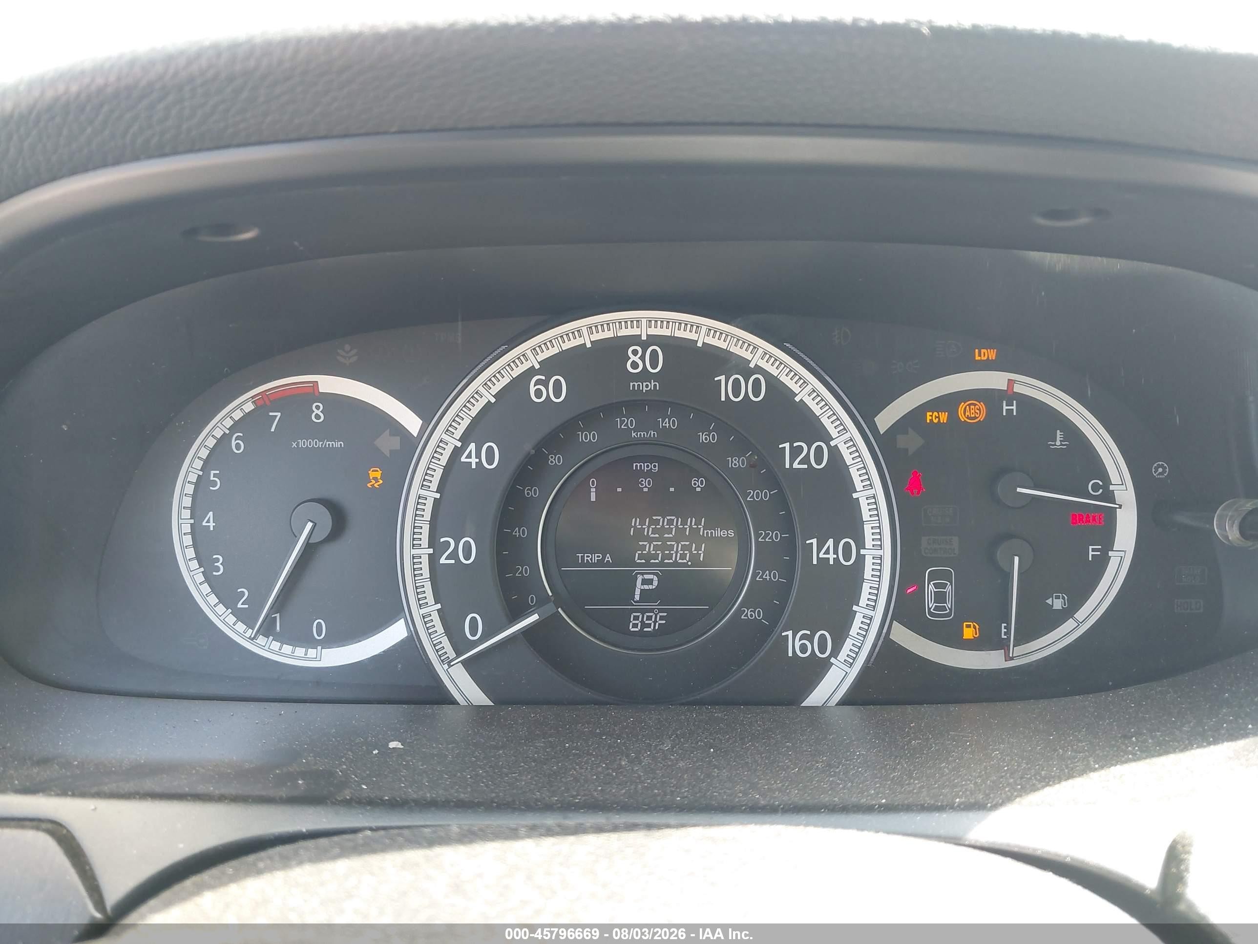 2013 Honda Accord Ex-l Белый vin: 1HGCR2F80DA197765