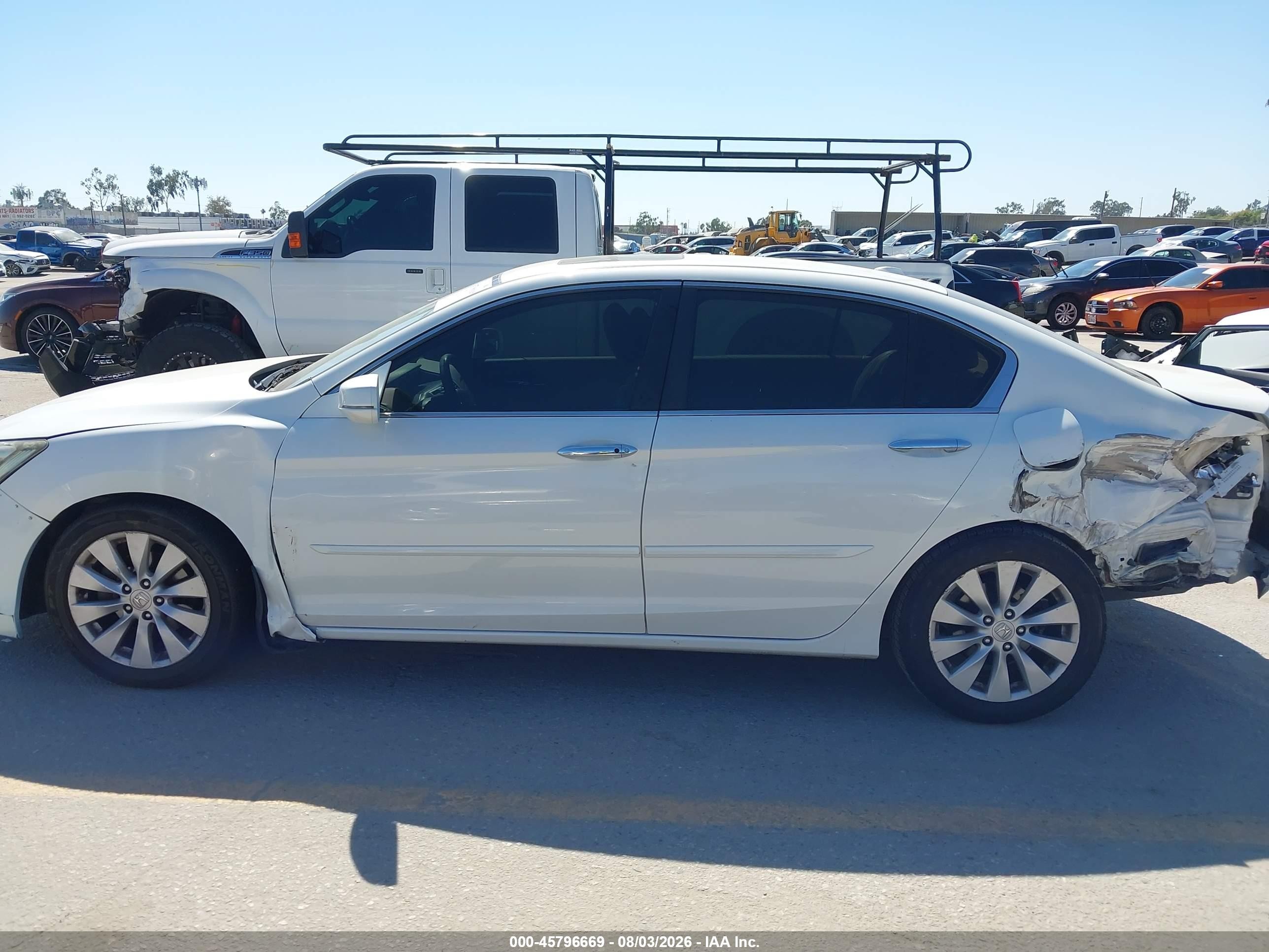 2013 Honda Accord Ex-l Белый vin: 1HGCR2F80DA197765