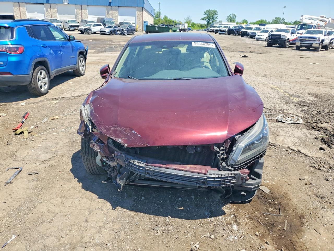 2013 Honda Accord Exl Burgundy vin: 1HGCR2F80DA201068