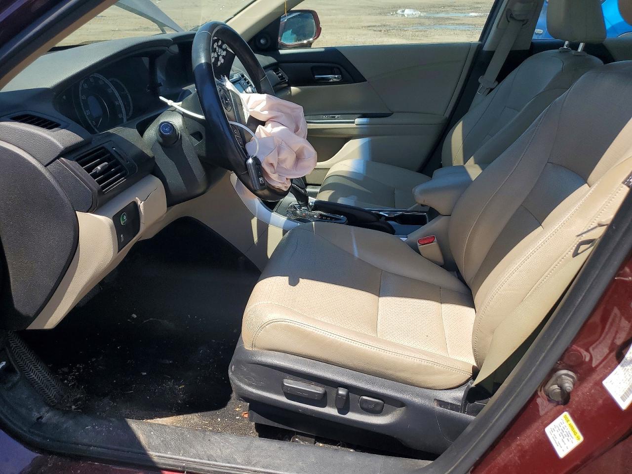 2013 Honda Accord Exl Burgundy vin: 1HGCR2F80DA201068