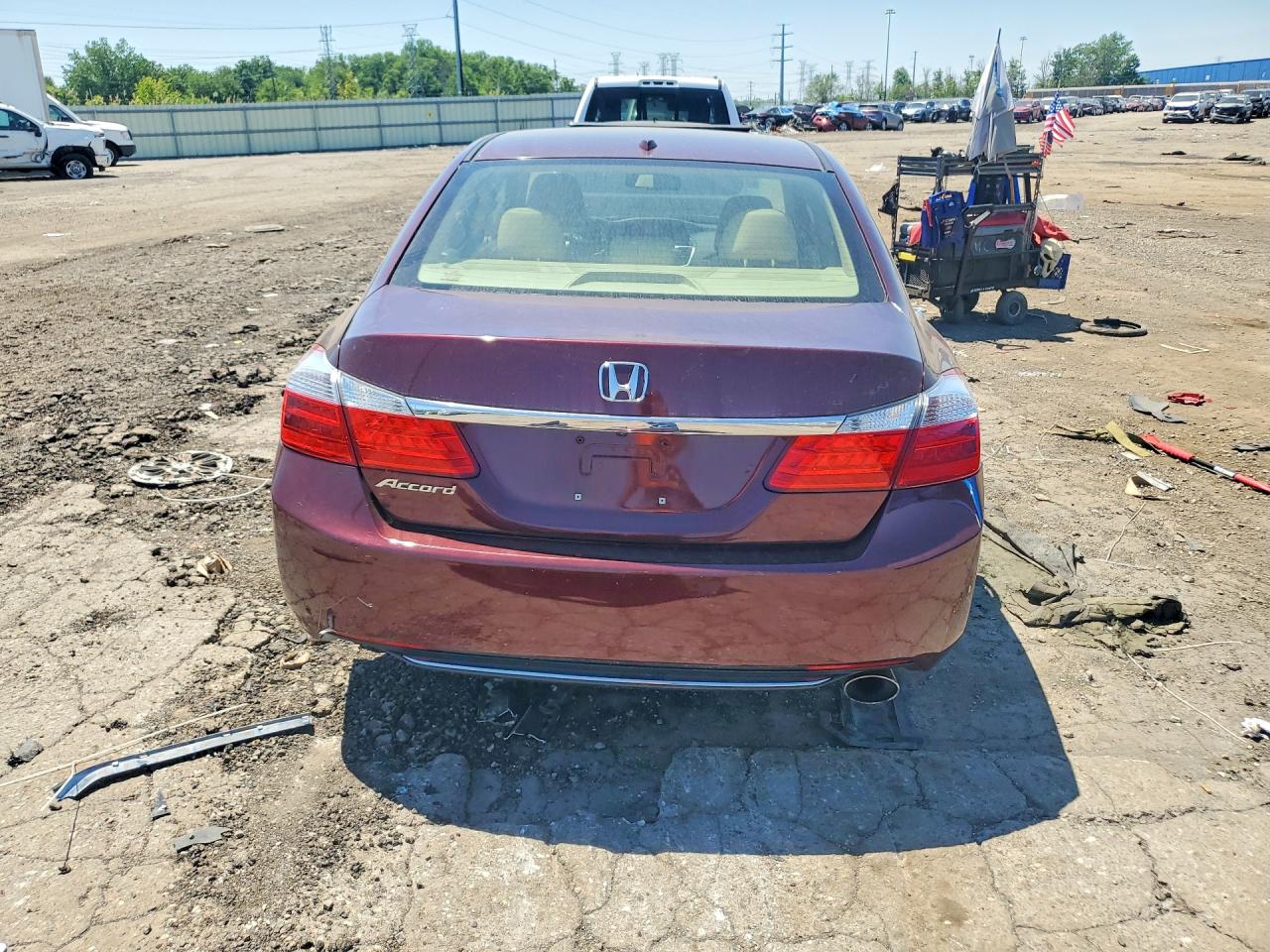 2013 Honda Accord Exl Burgundy vin: 1HGCR2F80DA201068