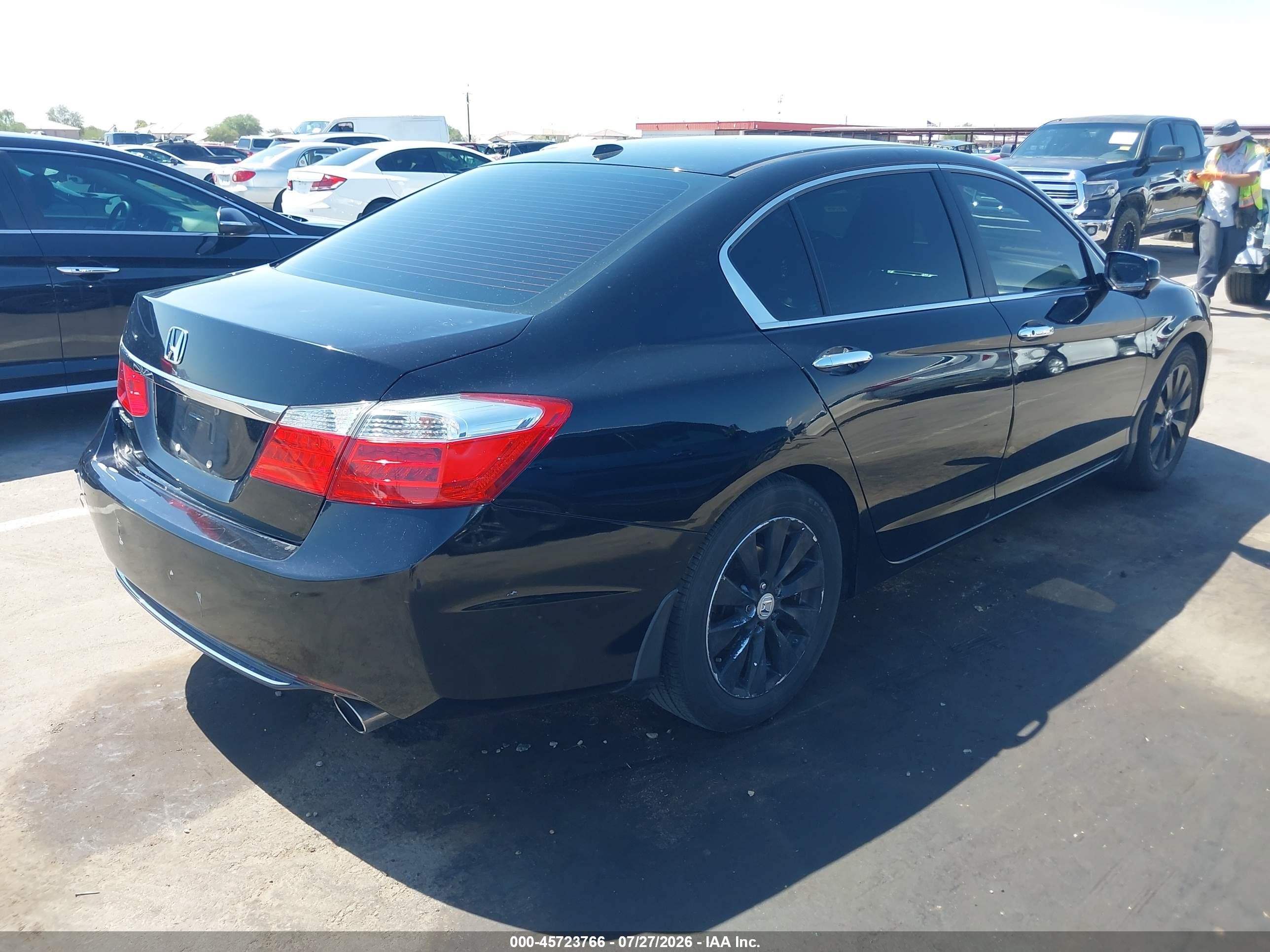 2013 Honda Accord Ex-l Black vin: 1HGCR2F80DA207761