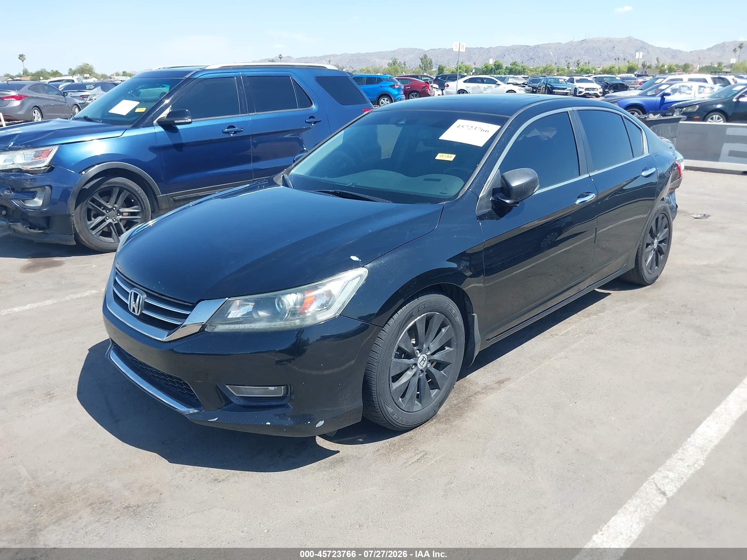 2013 Honda Accord Ex-l Black vin: 1HGCR2F80DA207761