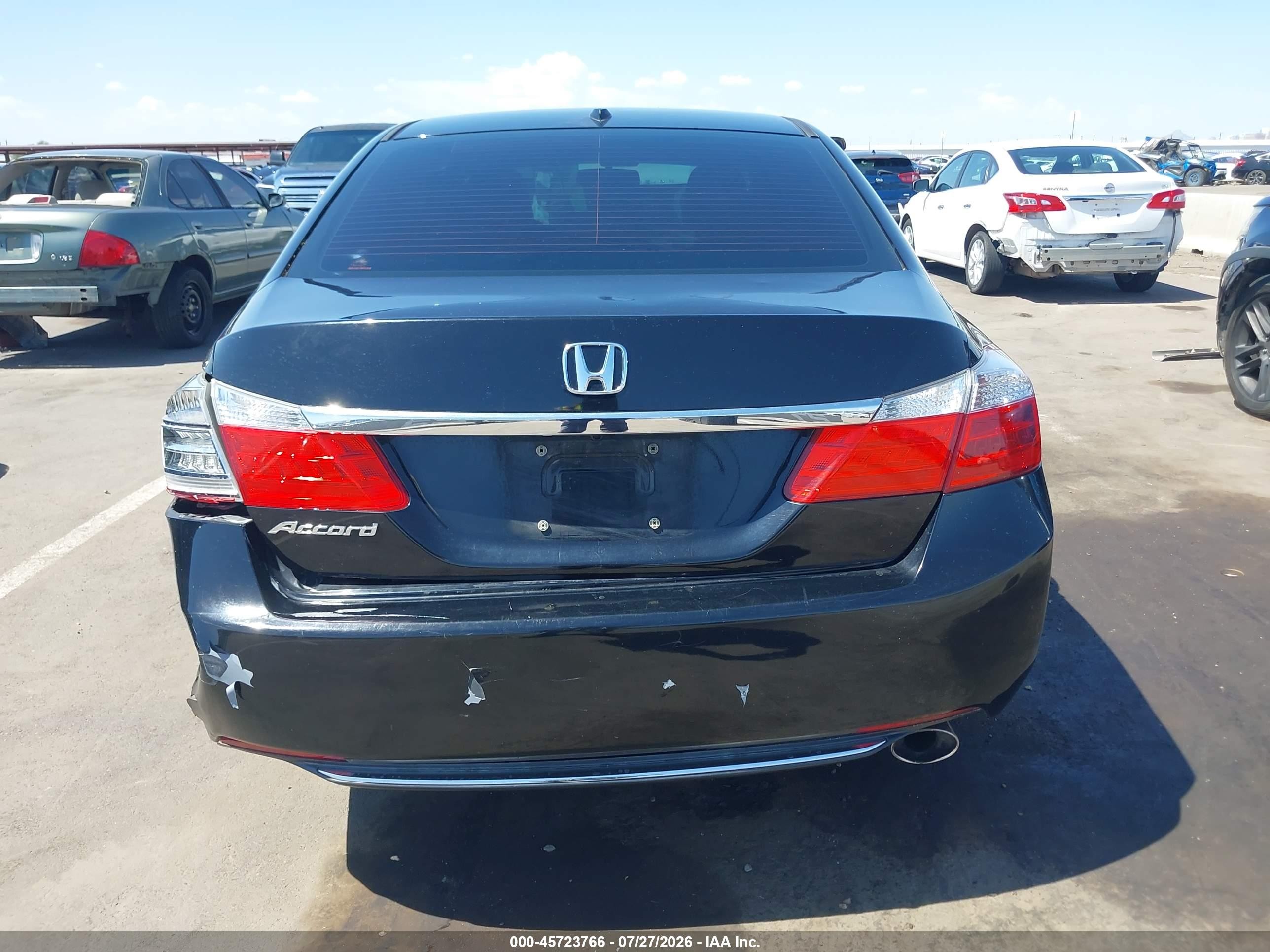 2013 Honda Accord Ex-l Black vin: 1HGCR2F80DA207761