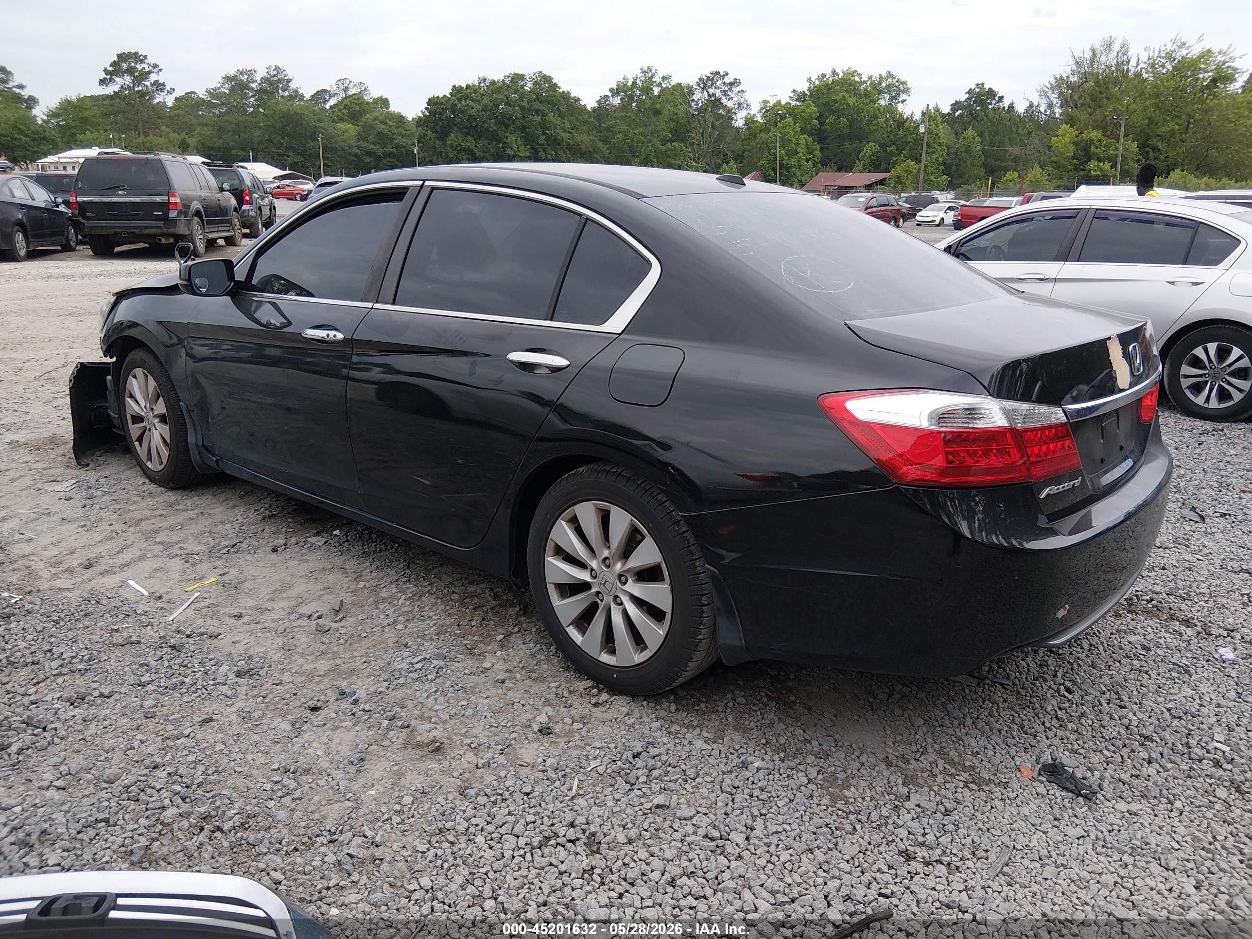 2013 Honda Accord Ex-l Black vin: 1HGCR2F80DA216699