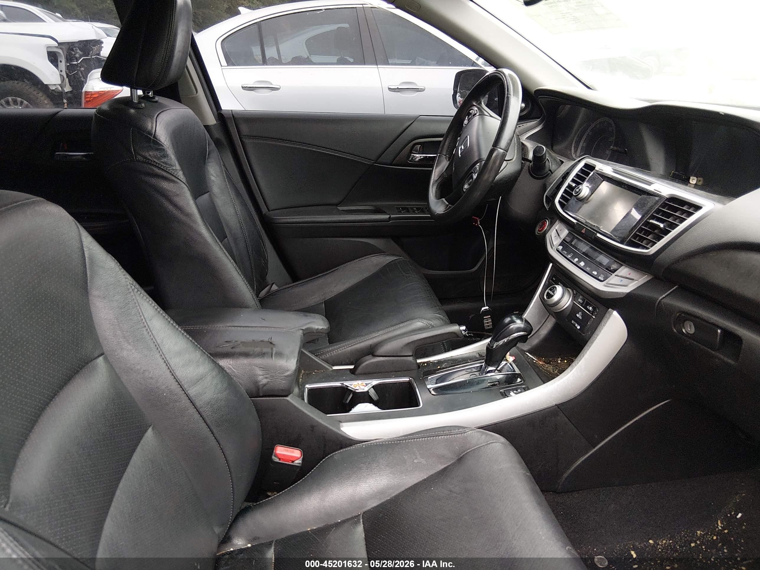 2013 Honda Accord Ex-l Black vin: 1HGCR2F80DA216699