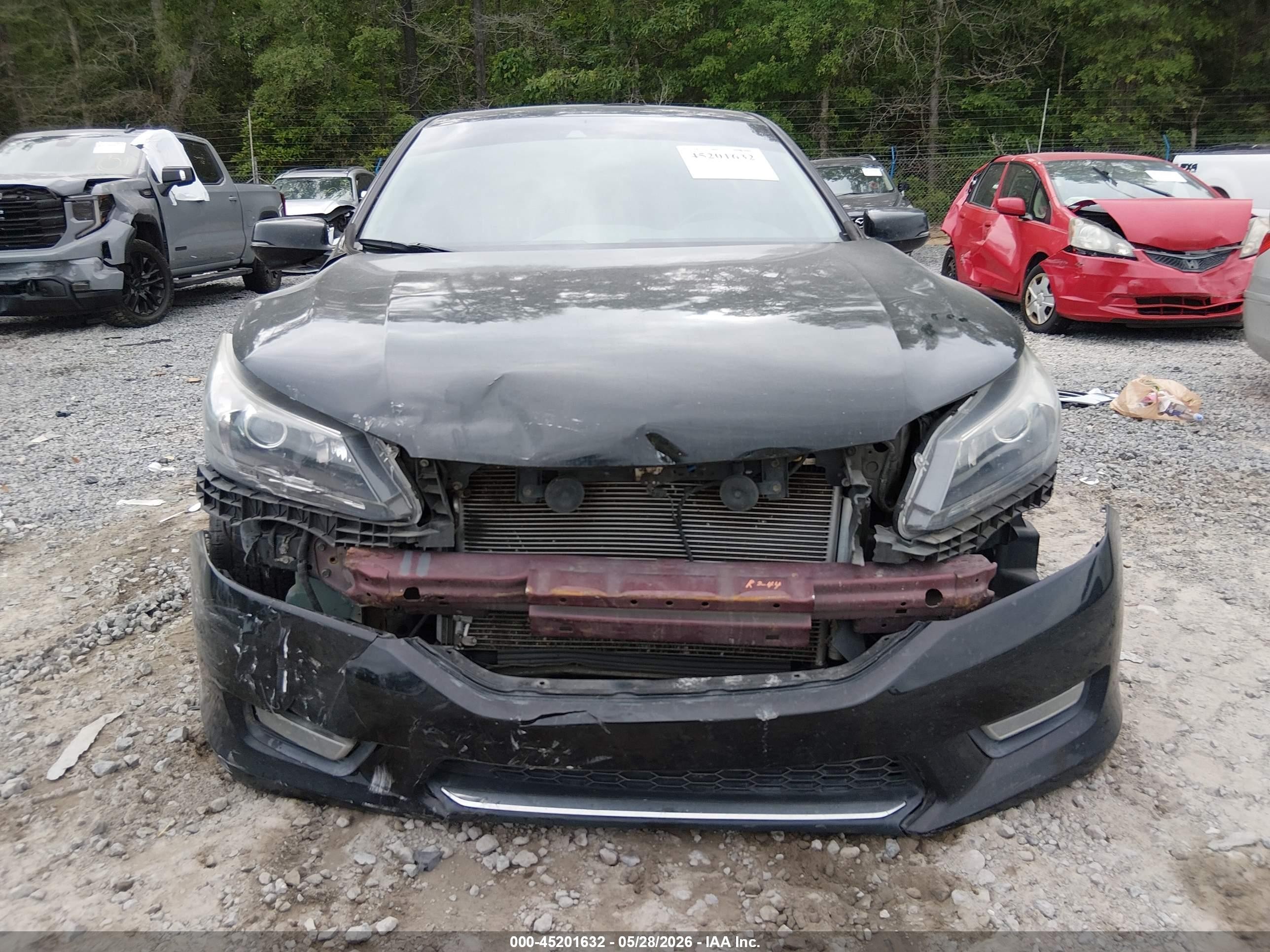 2013 Honda Accord Ex-l Black vin: 1HGCR2F80DA216699
