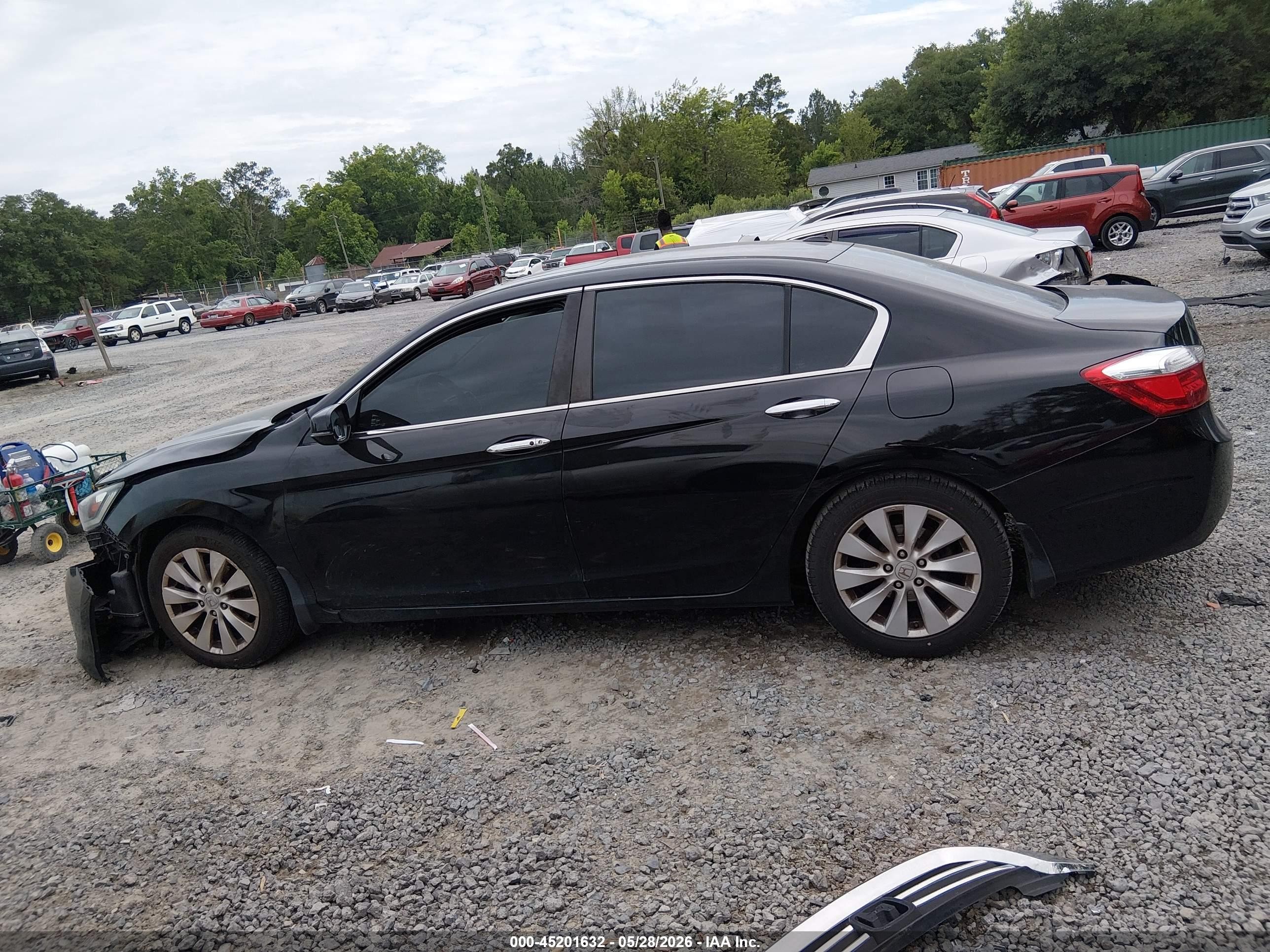 2013 Honda Accord Ex-l Black vin: 1HGCR2F80DA216699