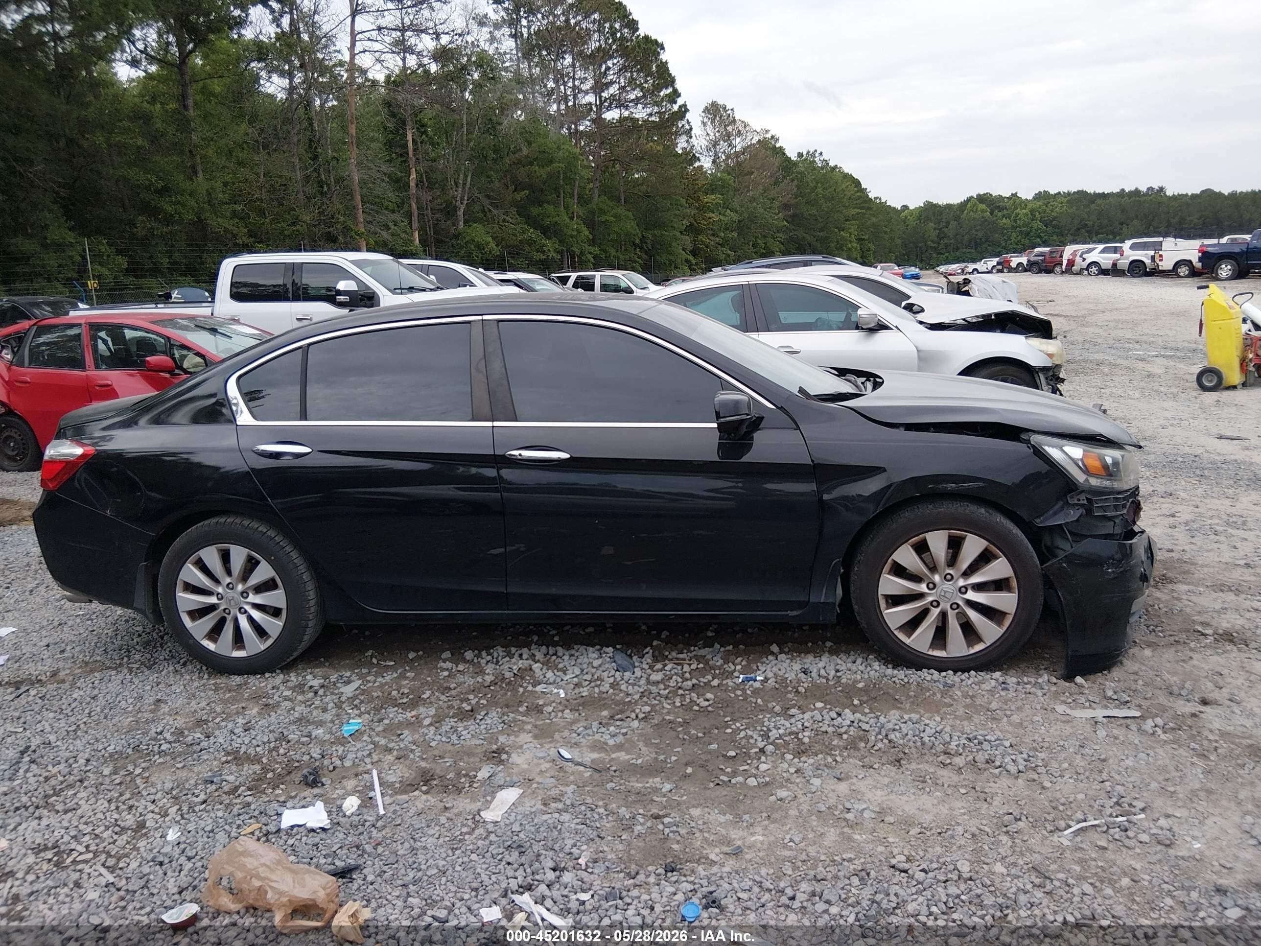 2013 Honda Accord Ex-l Black vin: 1HGCR2F80DA216699