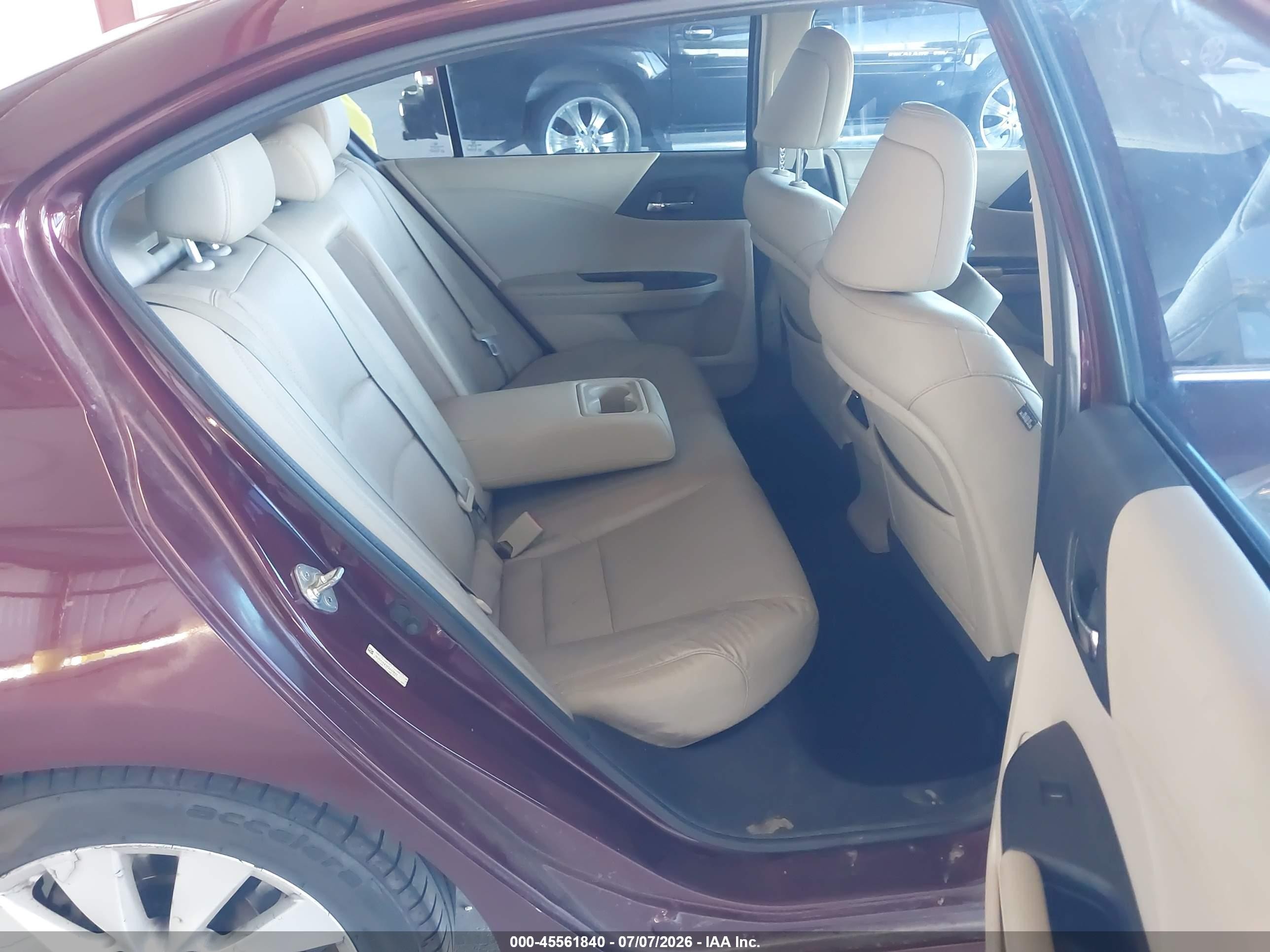 2013 Honda Accord Ex-l Red vin: 1HGCR2F80DA227850