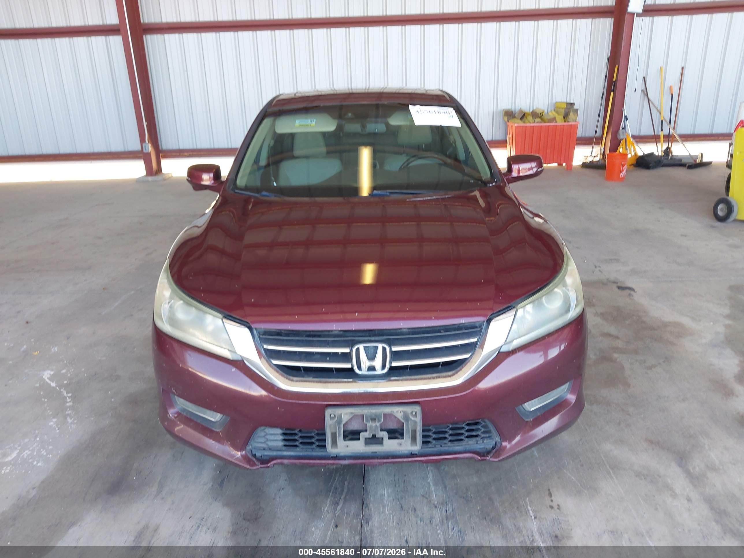 2013 Honda Accord Ex-l Red vin: 1HGCR2F80DA227850