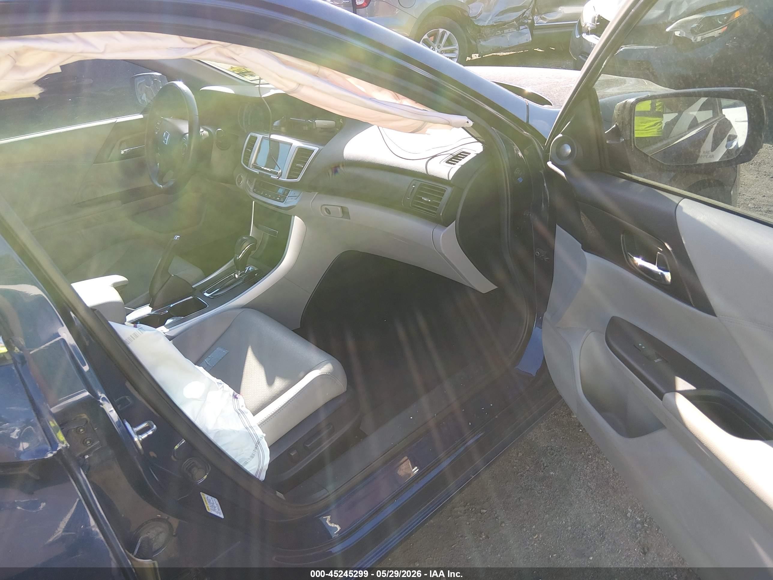 2013 Honda Accord Ex-l Blue vin: 1HGCR2F80DA234801
