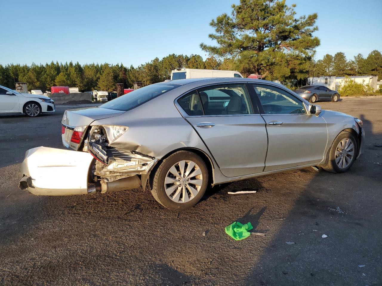 2013 Honda Accord Exl Silver vin: 1HGCR2F80DA275669