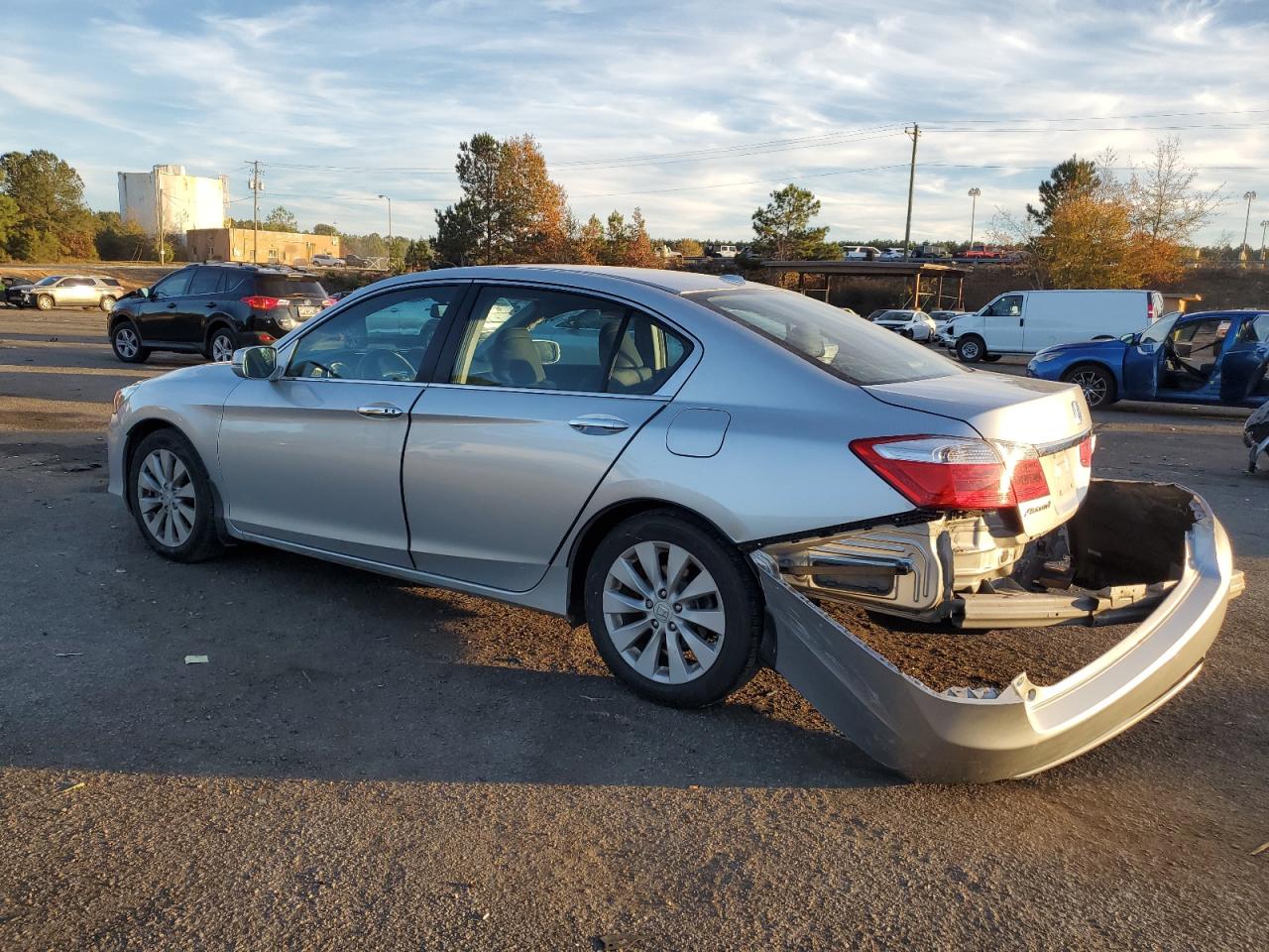 2013 Honda Accord Exl Silver vin: 1HGCR2F80DA275669