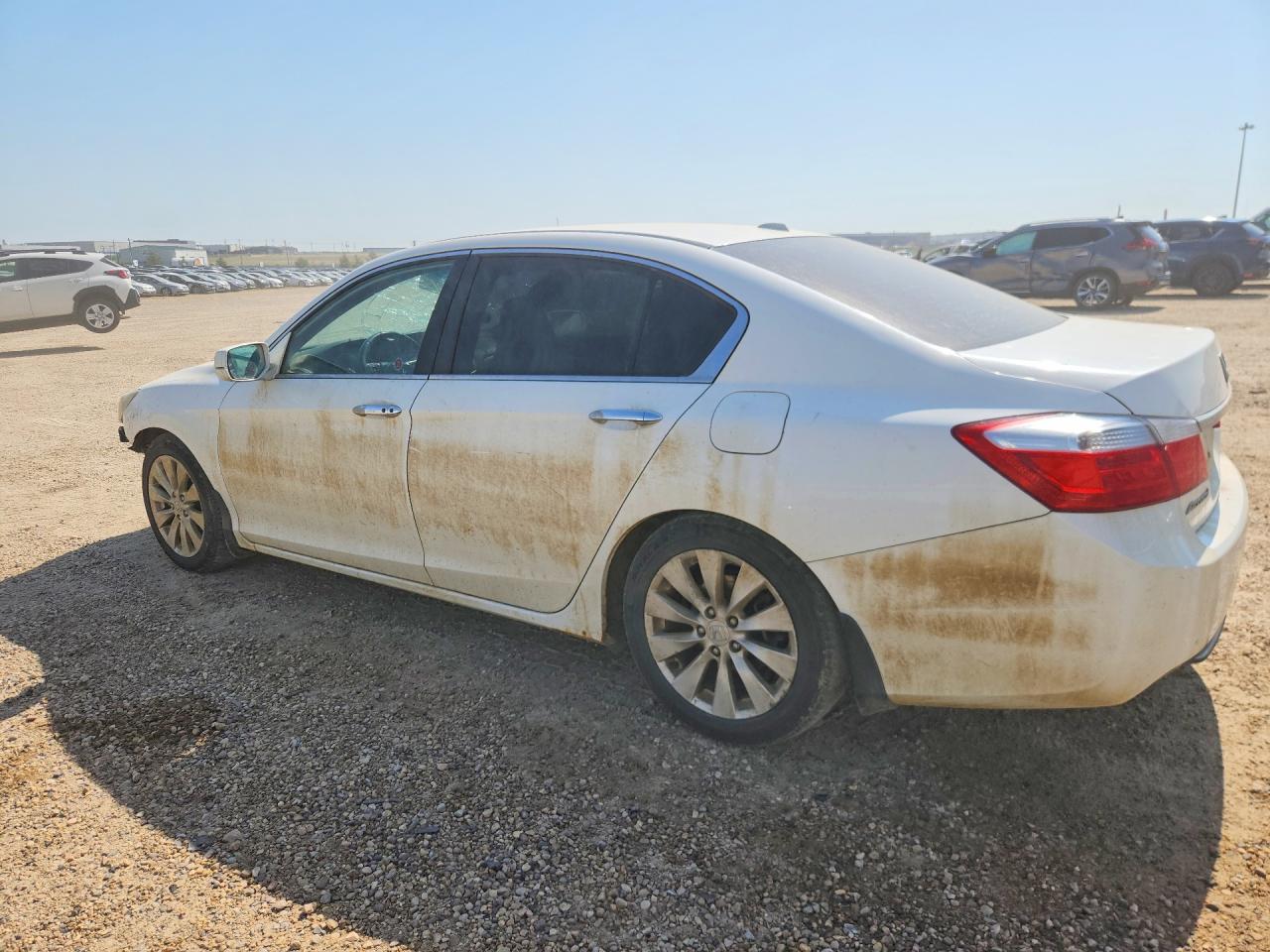 2013 Honda Accord Exl White vin: 1HGCR2F80DA802688