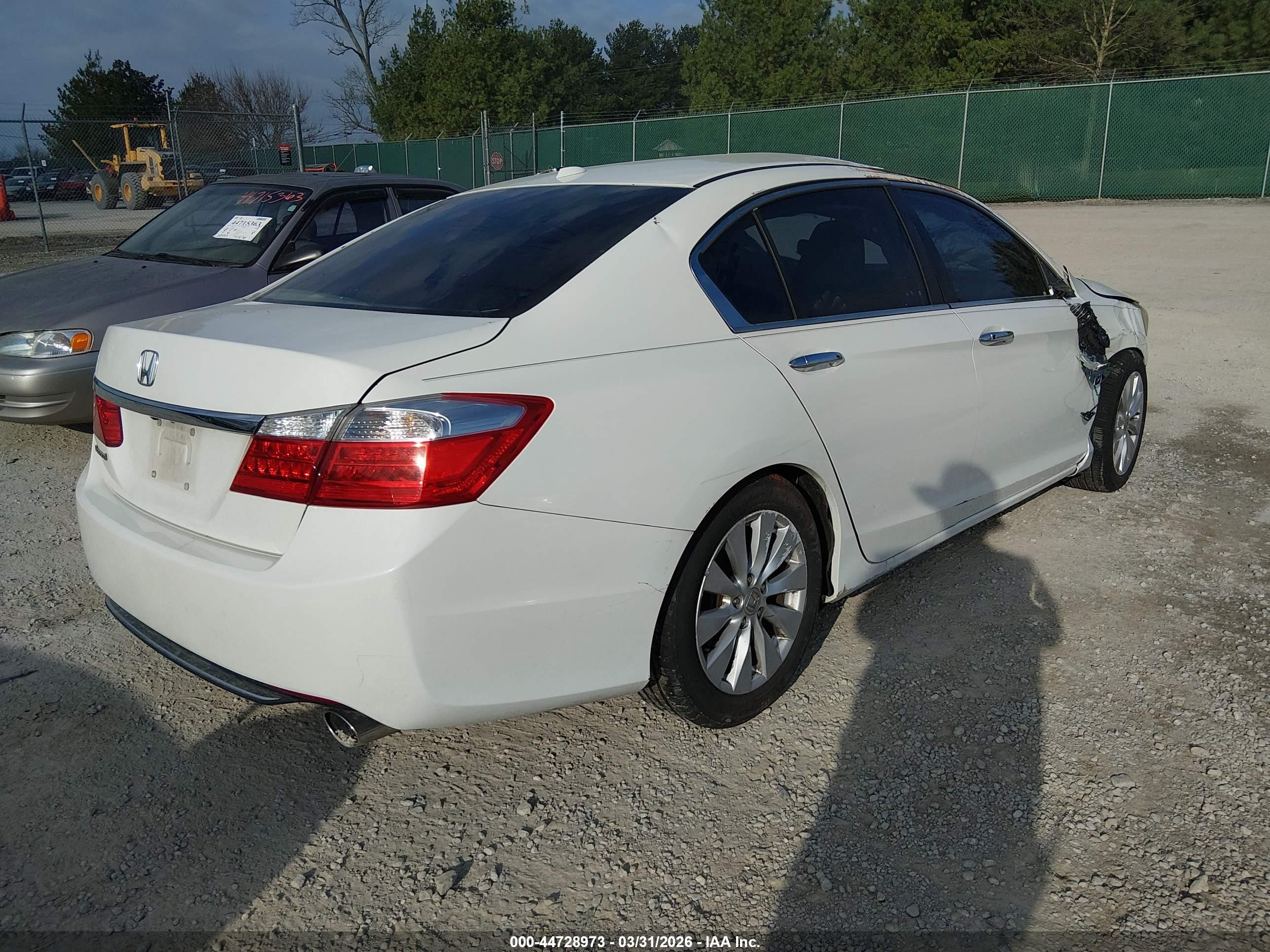 2014 Honda Accord Ex-l Белый vin: 1HGCR2F80EA009070