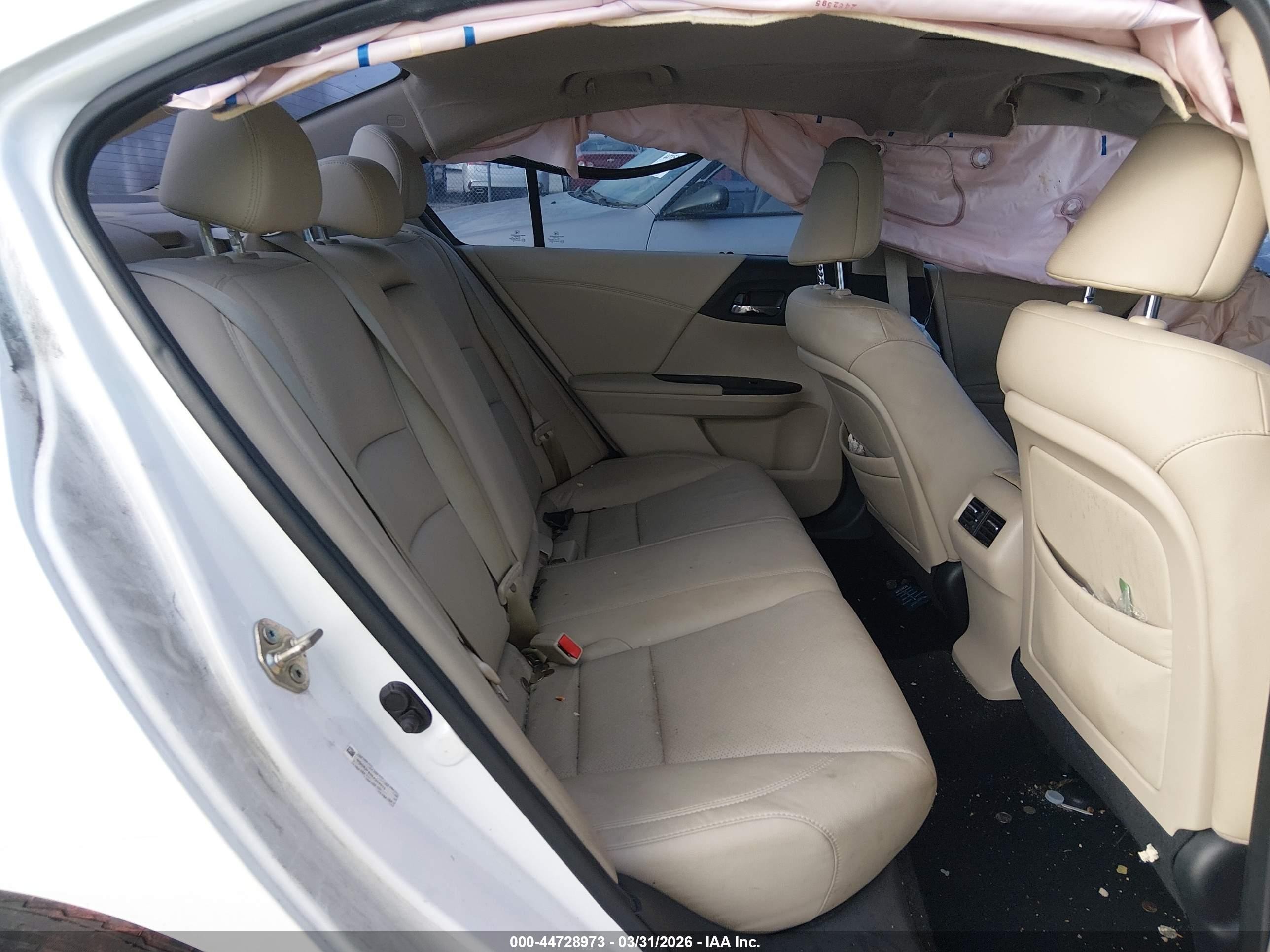 2014 Honda Accord Ex-l Белый vin: 1HGCR2F80EA009070