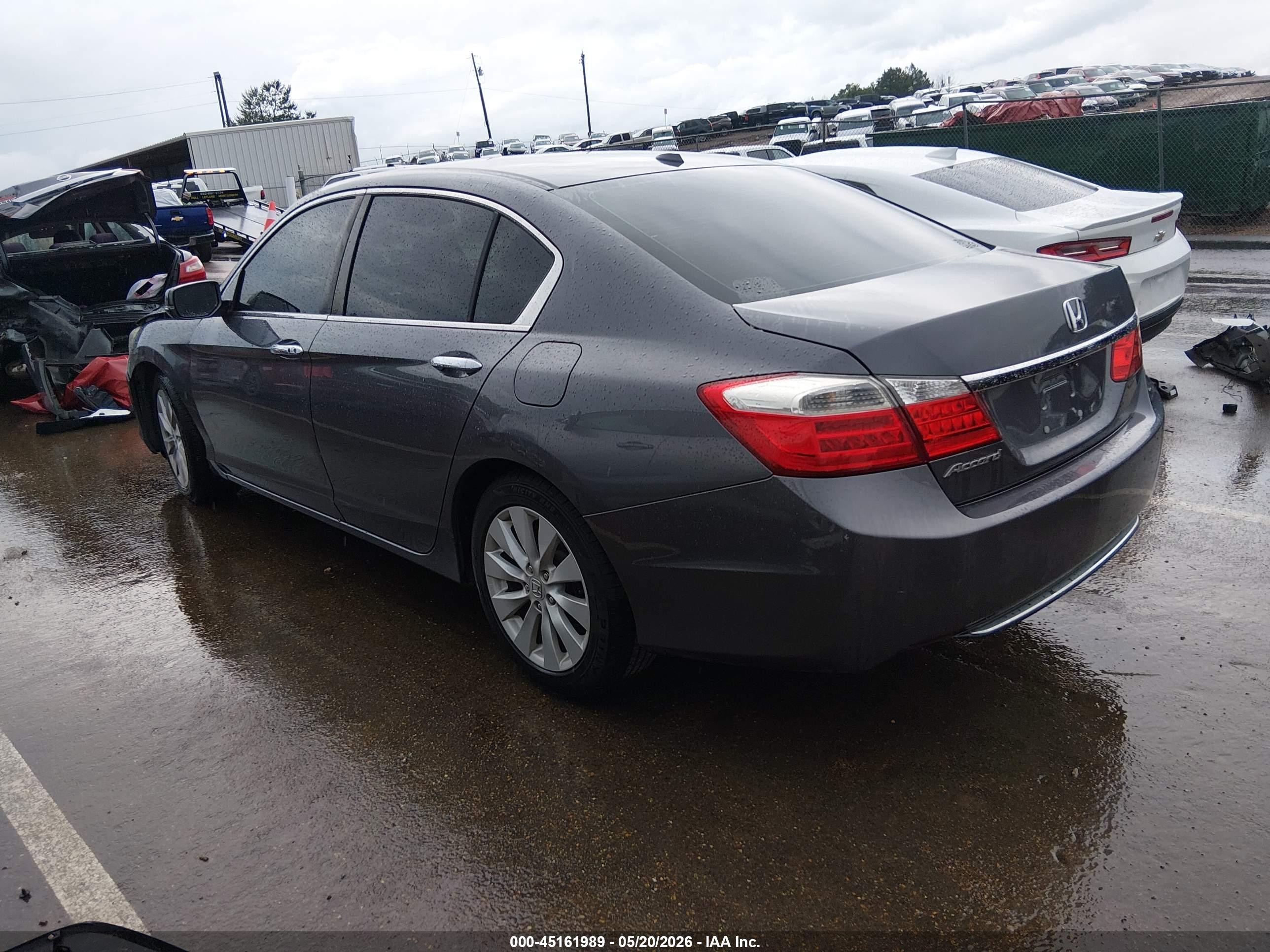 2014 Honda Accord Ex-l Gray vin: 1HGCR2F80EA009618