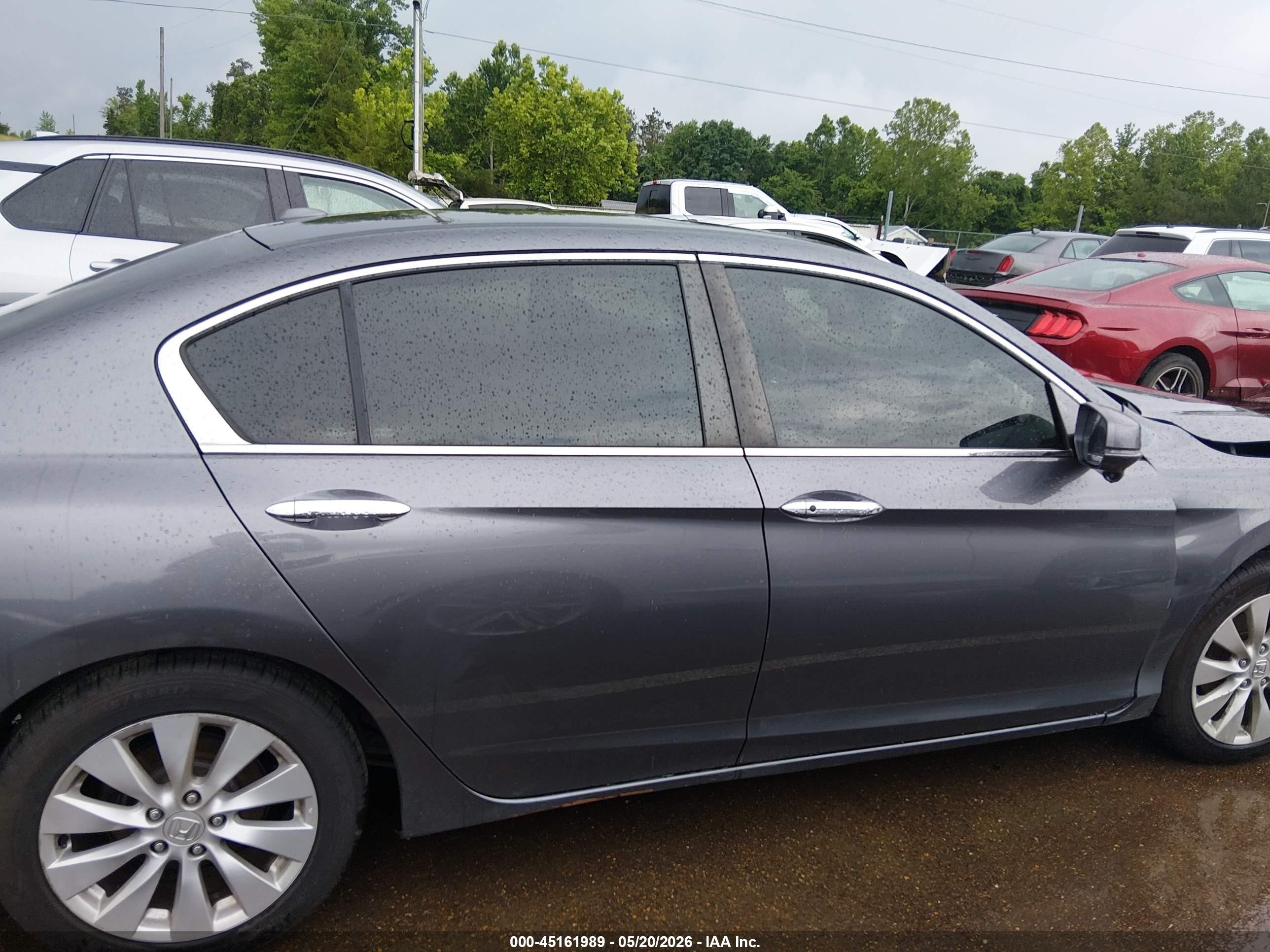 2014 Honda Accord Ex-l Gray vin: 1HGCR2F80EA009618