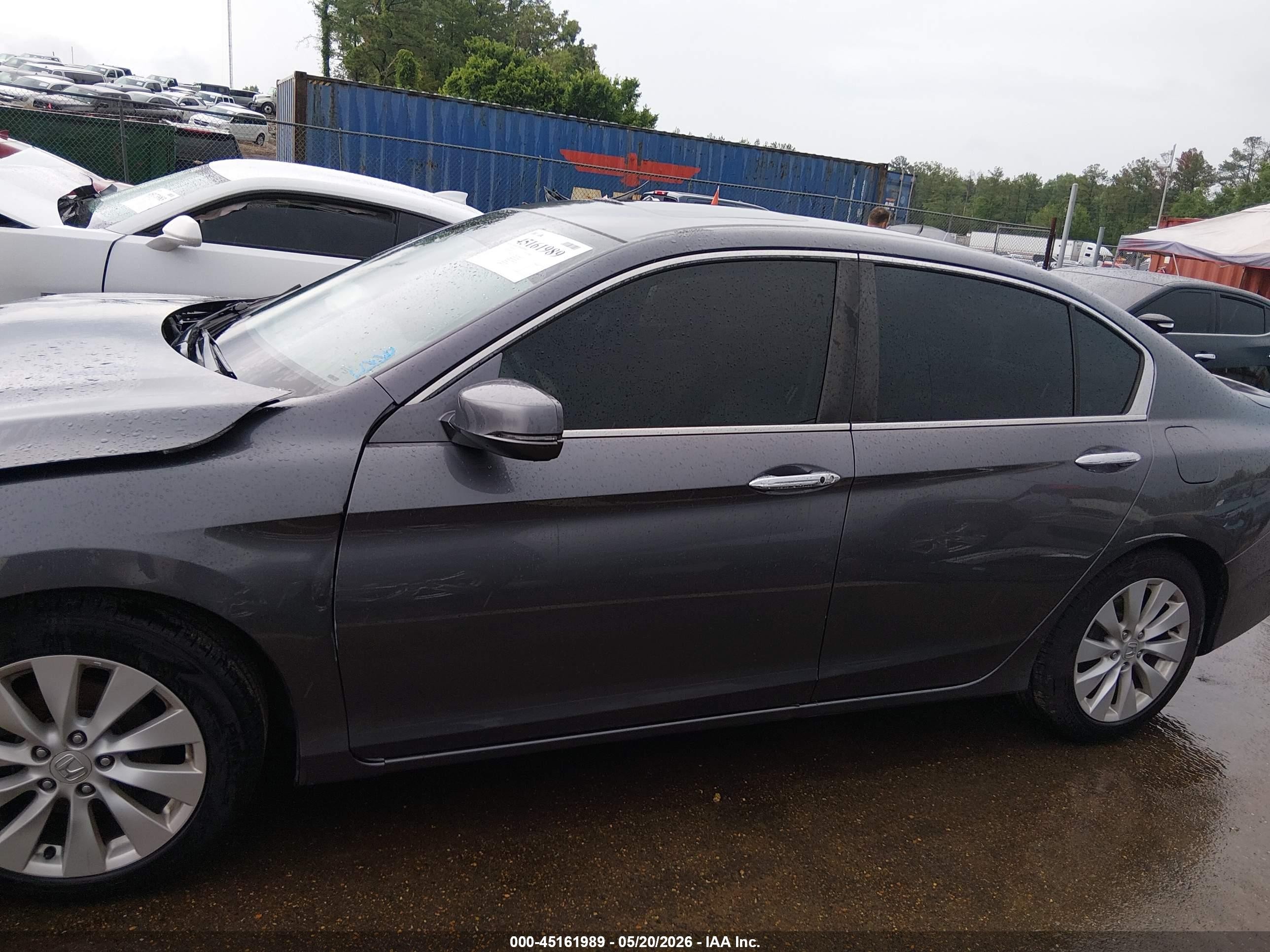 2014 Honda Accord Ex-l Gray vin: 1HGCR2F80EA009618