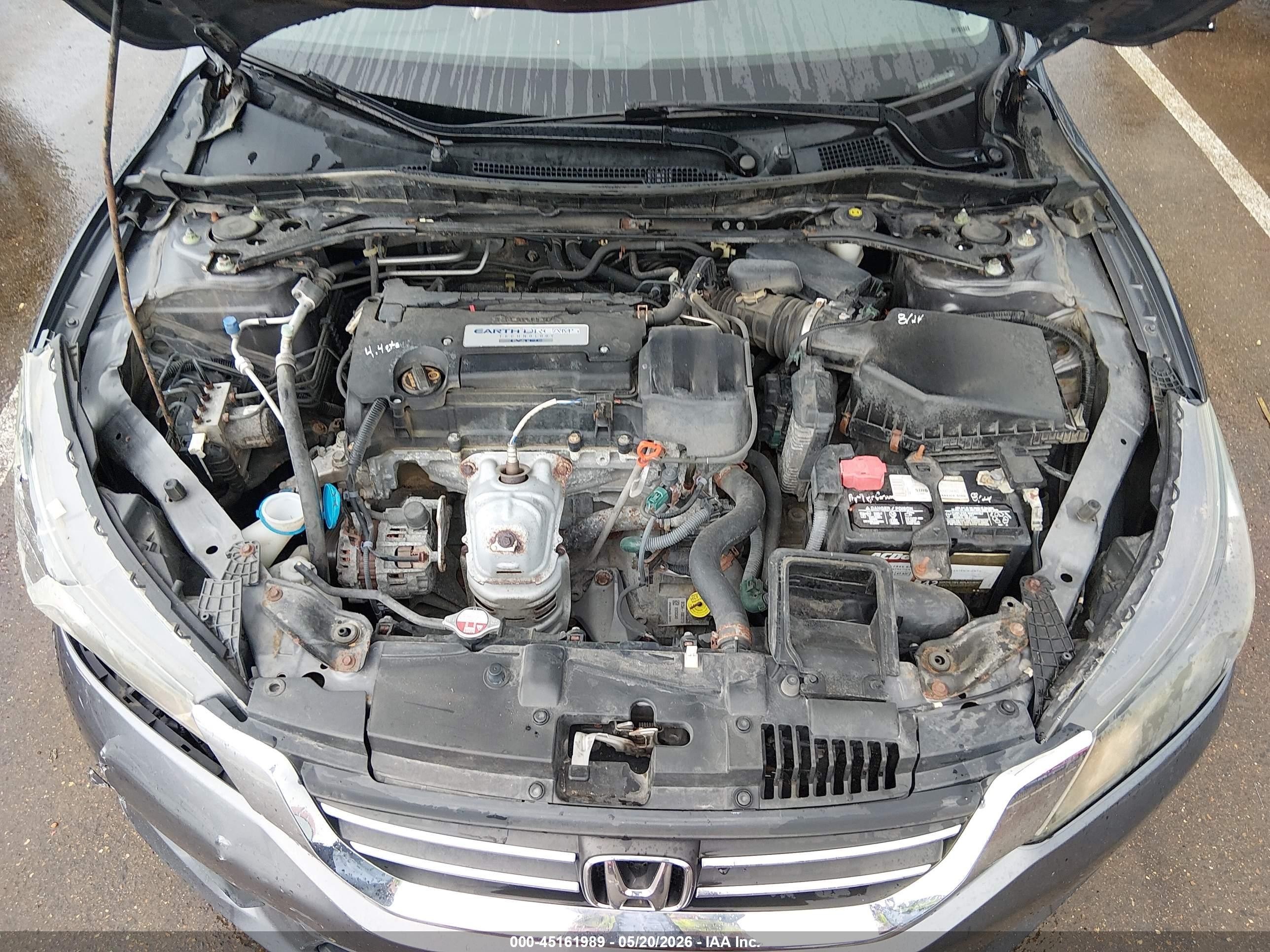 2014 Honda Accord Ex-l Gray vin: 1HGCR2F80EA009618