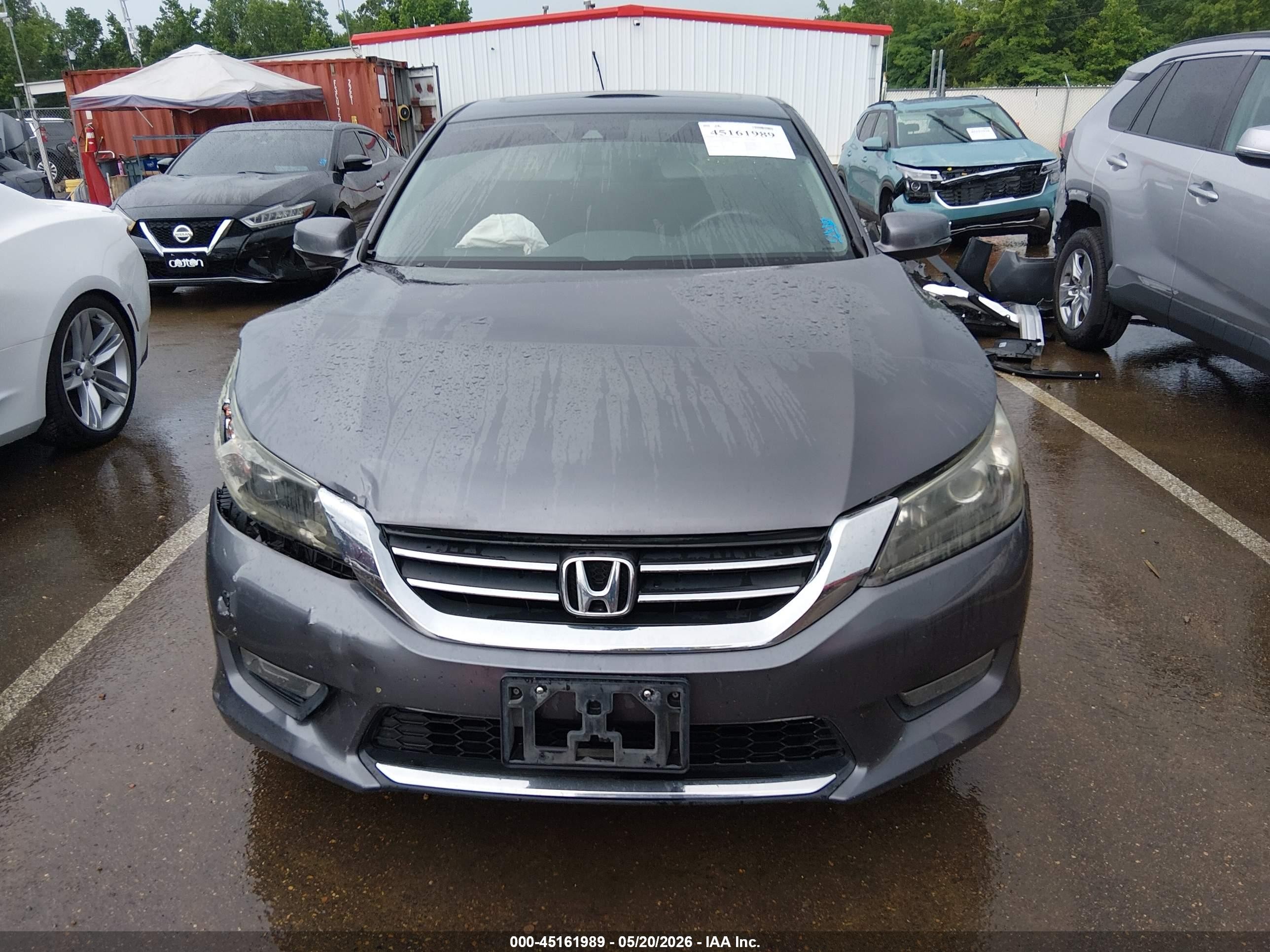 2014 Honda Accord Ex-l Gray vin: 1HGCR2F80EA009618