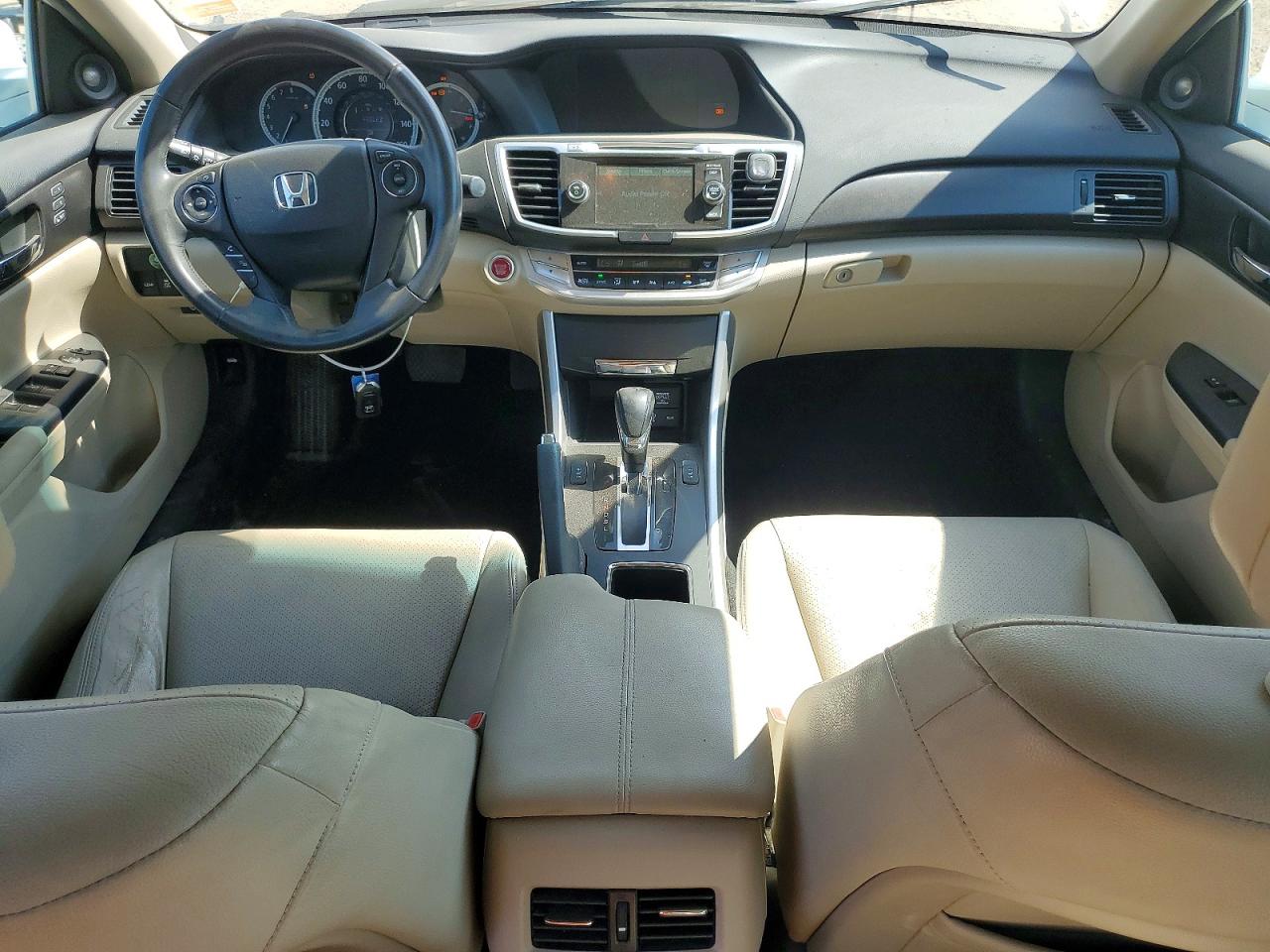 2014 Honda Accord Exl White vin: 1HGCR2F80EA023244