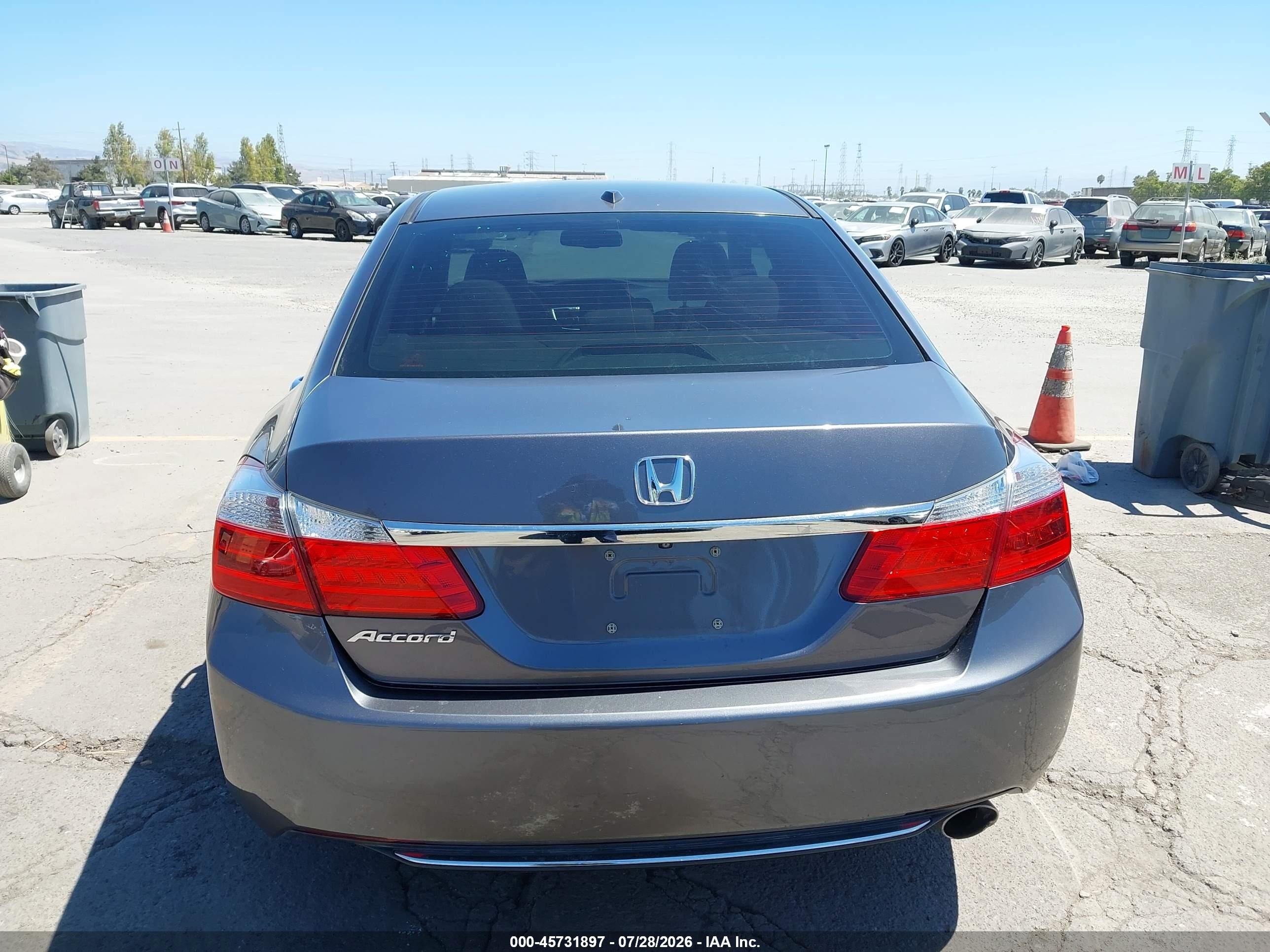 2014 Honda Accord Ex-l Gray vin: 1HGCR2F80EA030811