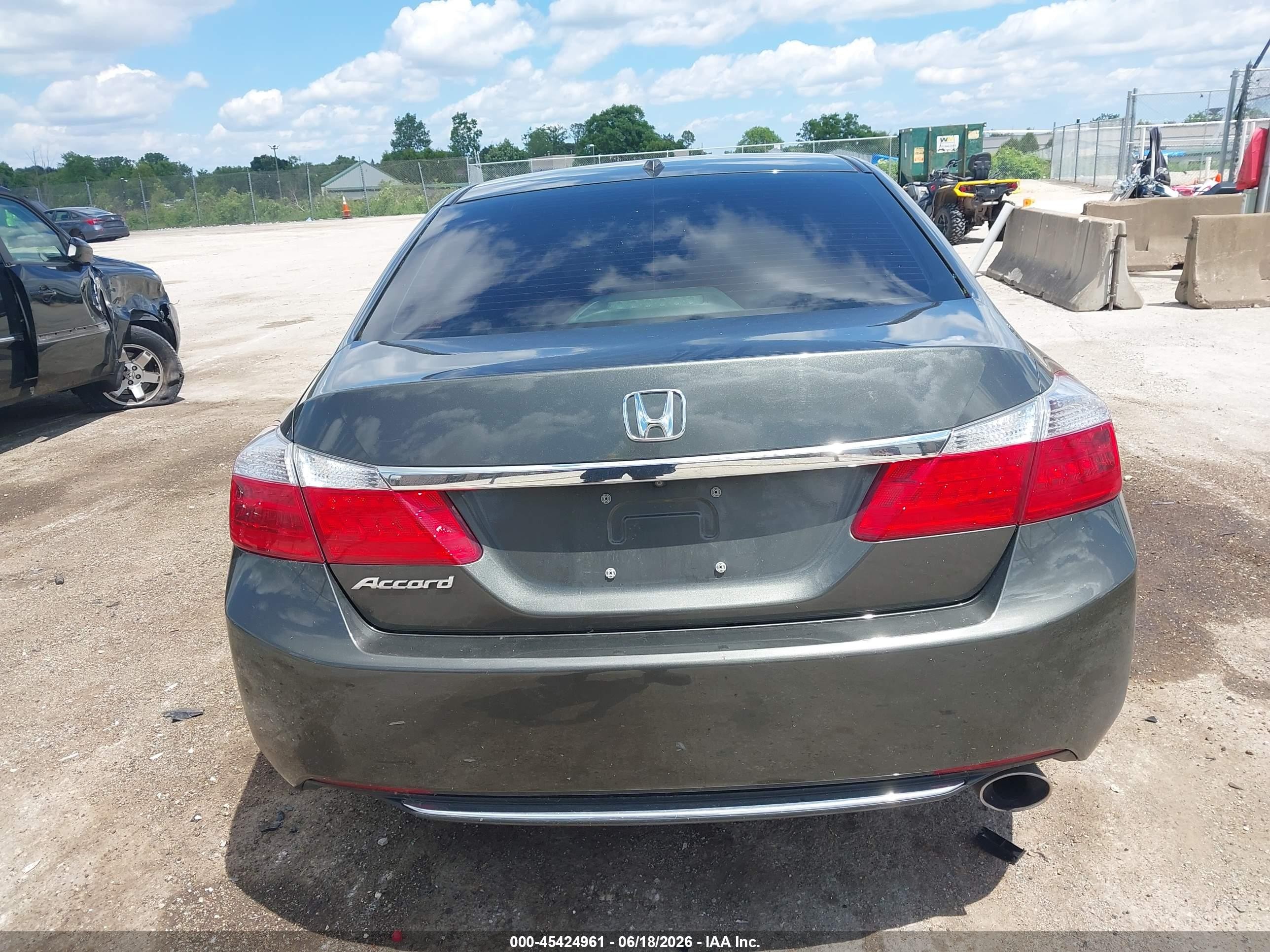 2014 Honda Accord Ex-l Gray vin: 1HGCR2F80EA036432