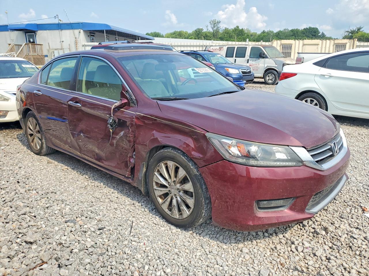 2014 Honda Accord Exl Red vin: 1HGCR2F80EA056776
