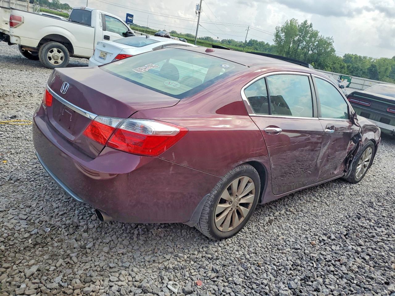 2014 Honda Accord Exl Red vin: 1HGCR2F80EA056776