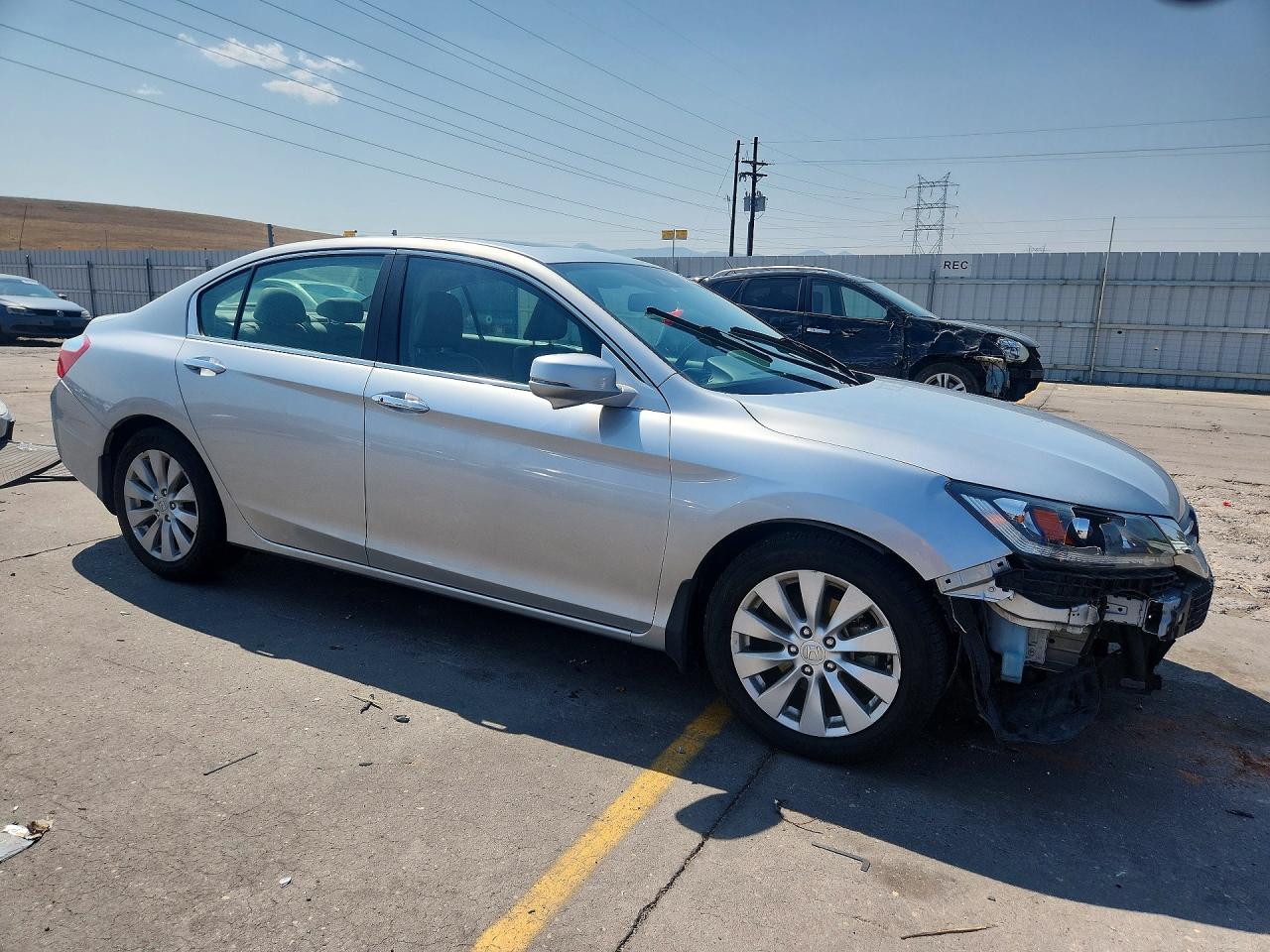 2014 Honda Accord Exl Silver vin: 1HGCR2F80EA063341
