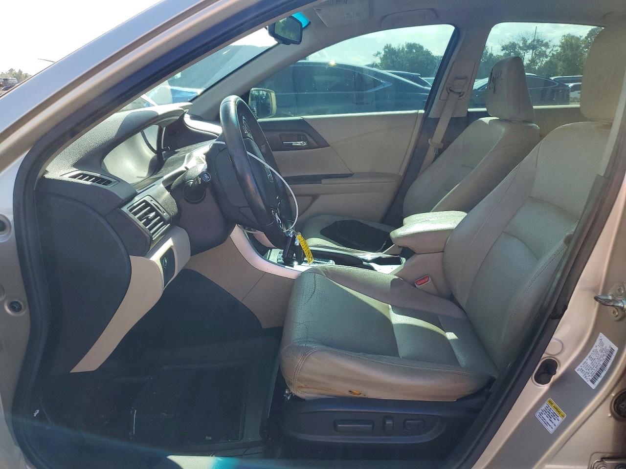 2014 Honda Accord Exl Tan vin: 1HGCR2F80EA071309