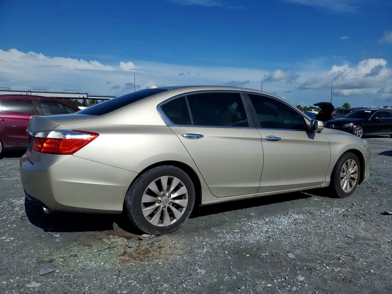 2014 Honda Accord Exl Tan vin: 1HGCR2F80EA071309