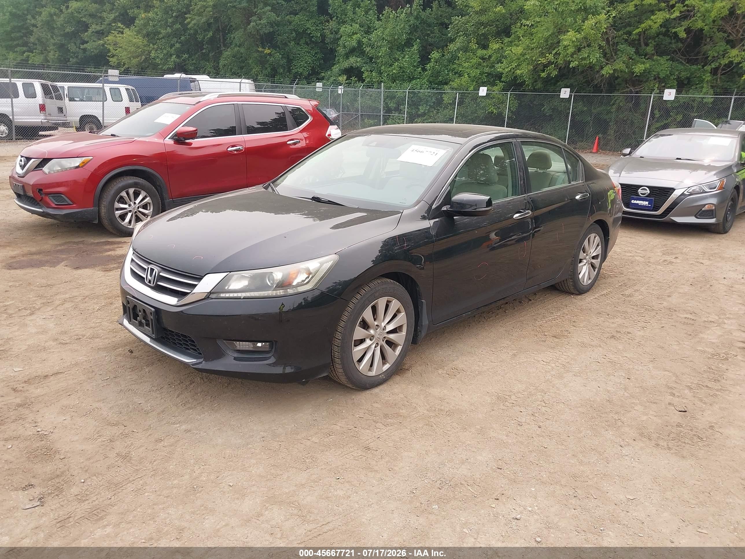 2014 Honda Accord Ex-l Black vin: 1HGCR2F80EA194835