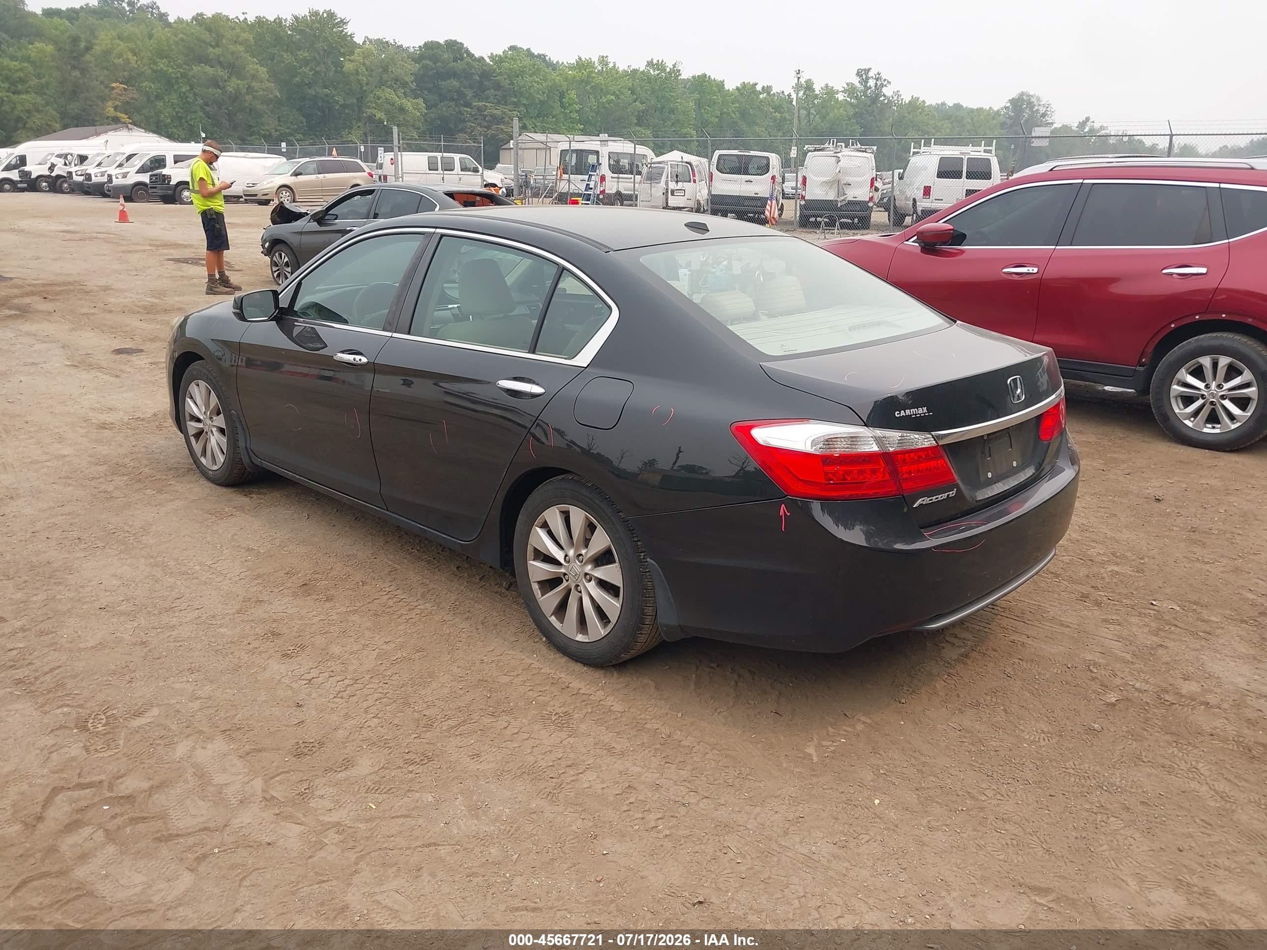 2014 Honda Accord Ex-l Black vin: 1HGCR2F80EA194835