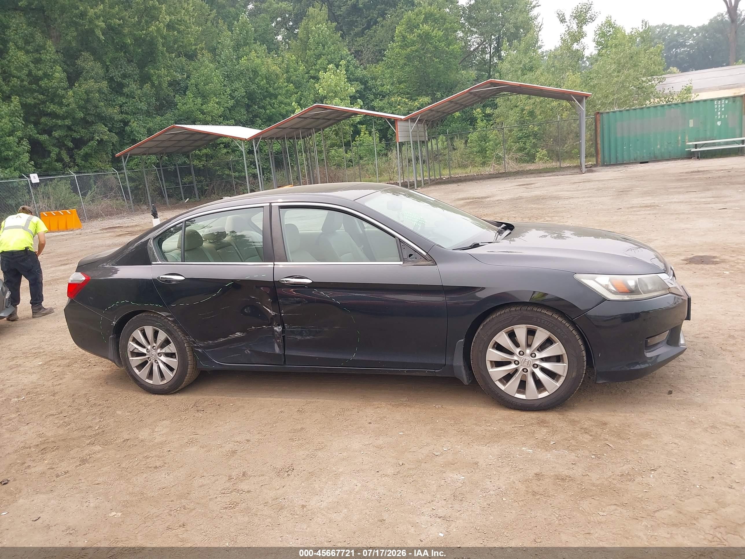 2014 Honda Accord Ex-l Black vin: 1HGCR2F80EA194835