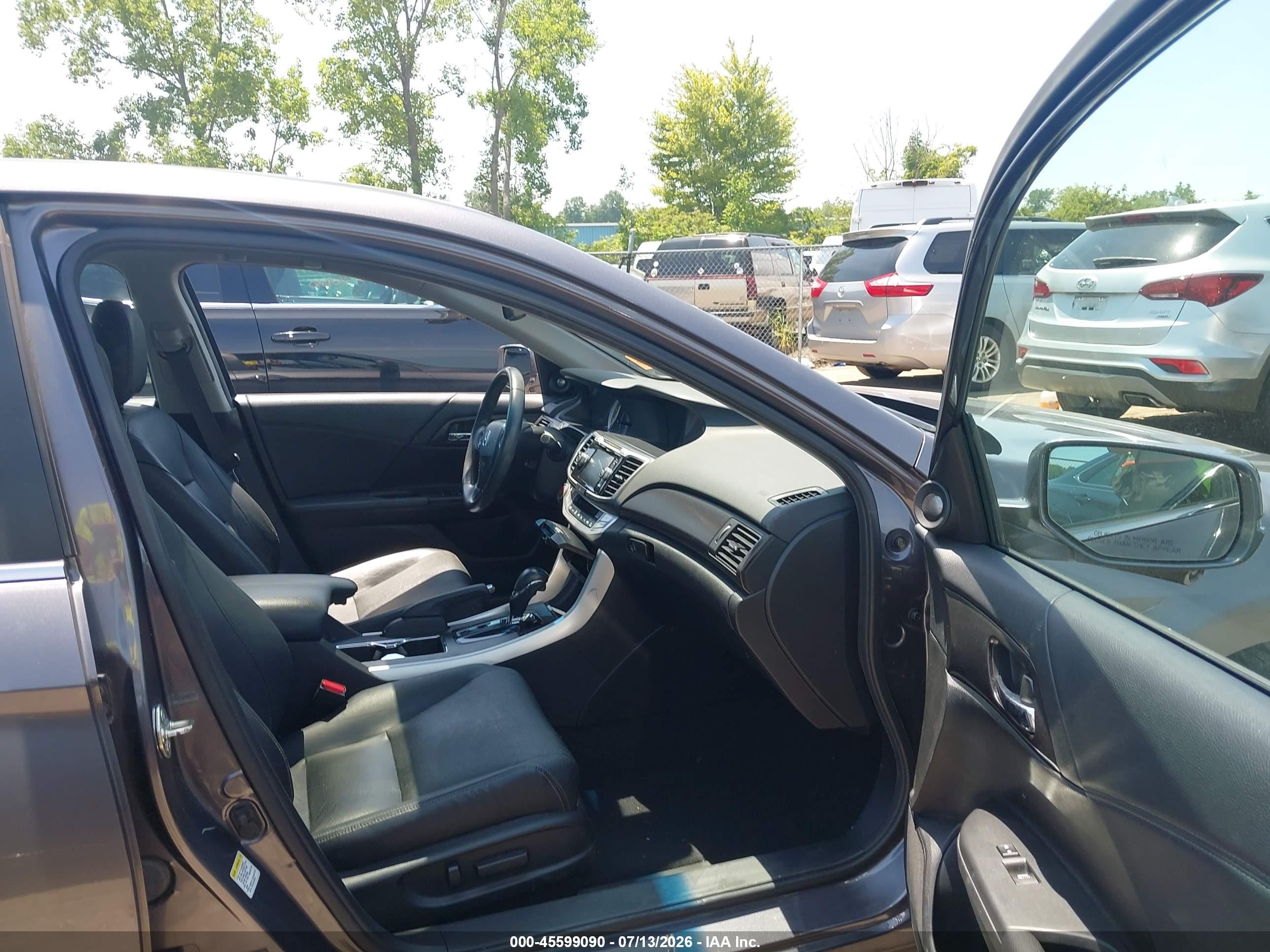 2014 Honda Accord Ex-l Серый vin: 1HGCR2F80EA209544