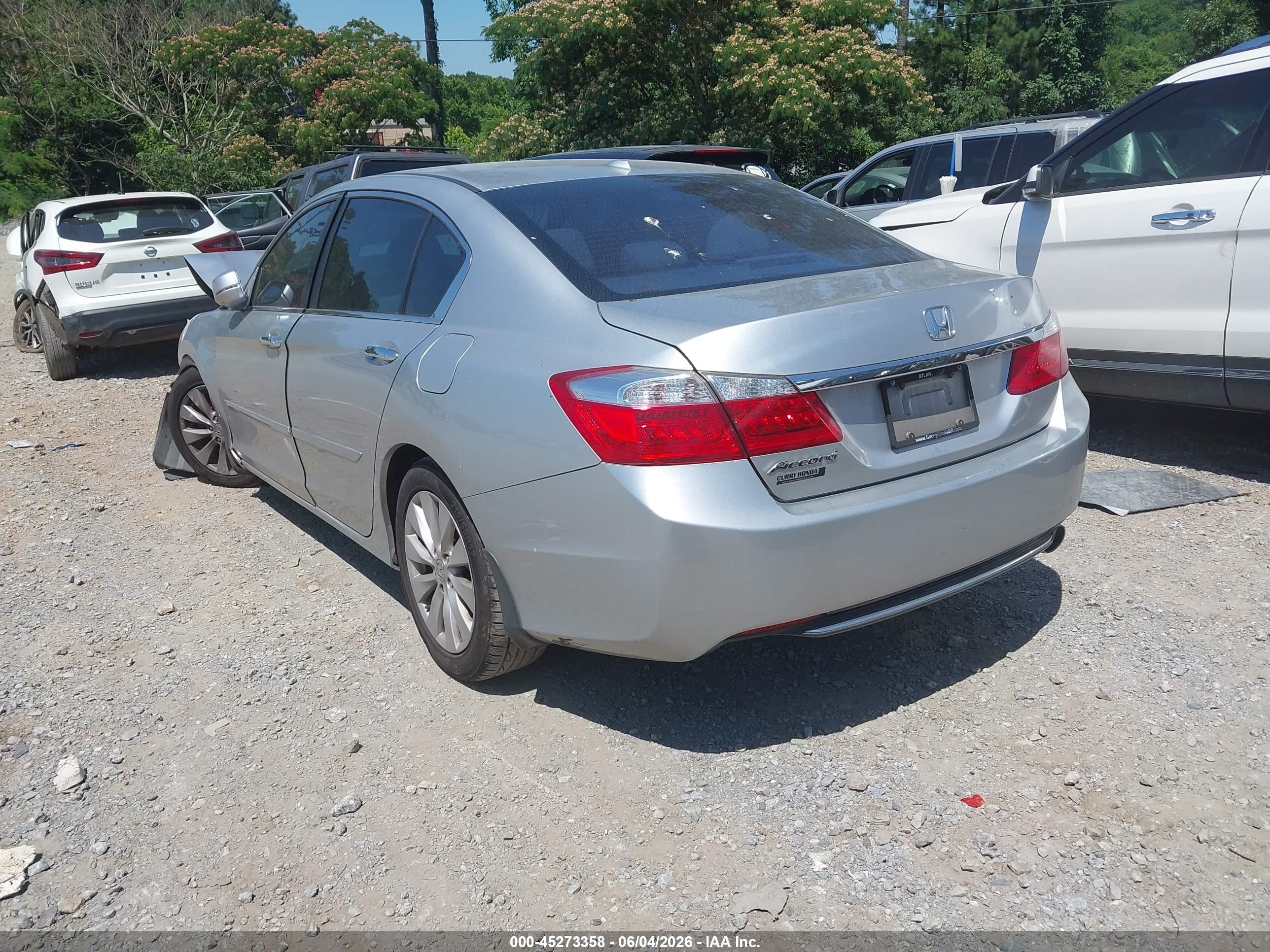 2014 Honda Accord Ex-l Серебряный vin: 1HGCR2F80EA210841