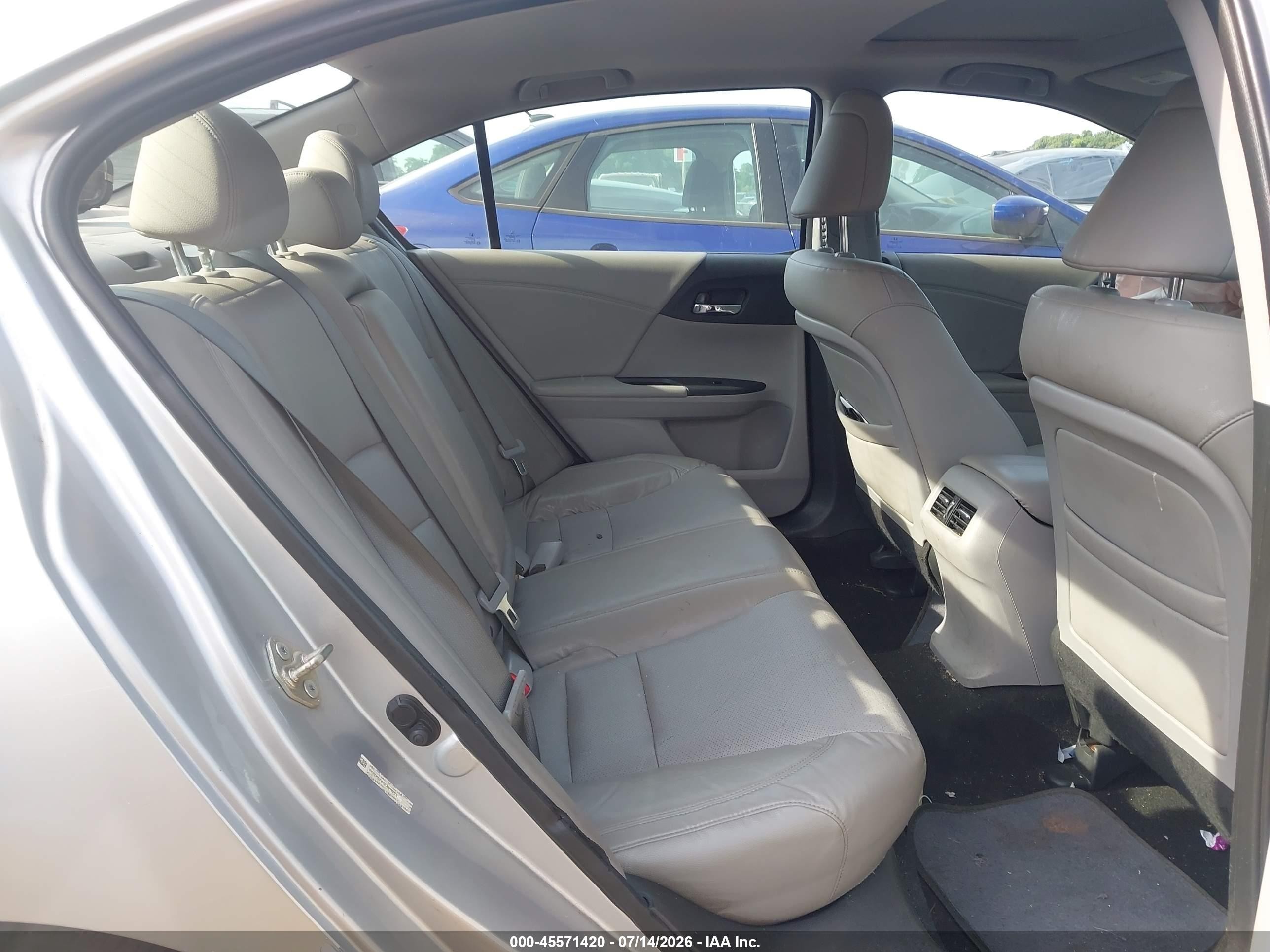 2014 Honda Accord Ex-l Silver vin: 1HGCR2F80EA211973