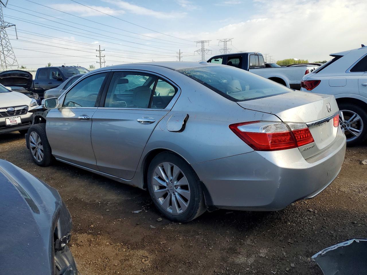 2014 Honda Accord Exl Silver vin: 1HGCR2F80EA216655