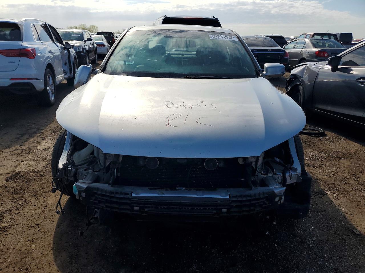 2014 Honda Accord Exl Silver vin: 1HGCR2F80EA216655