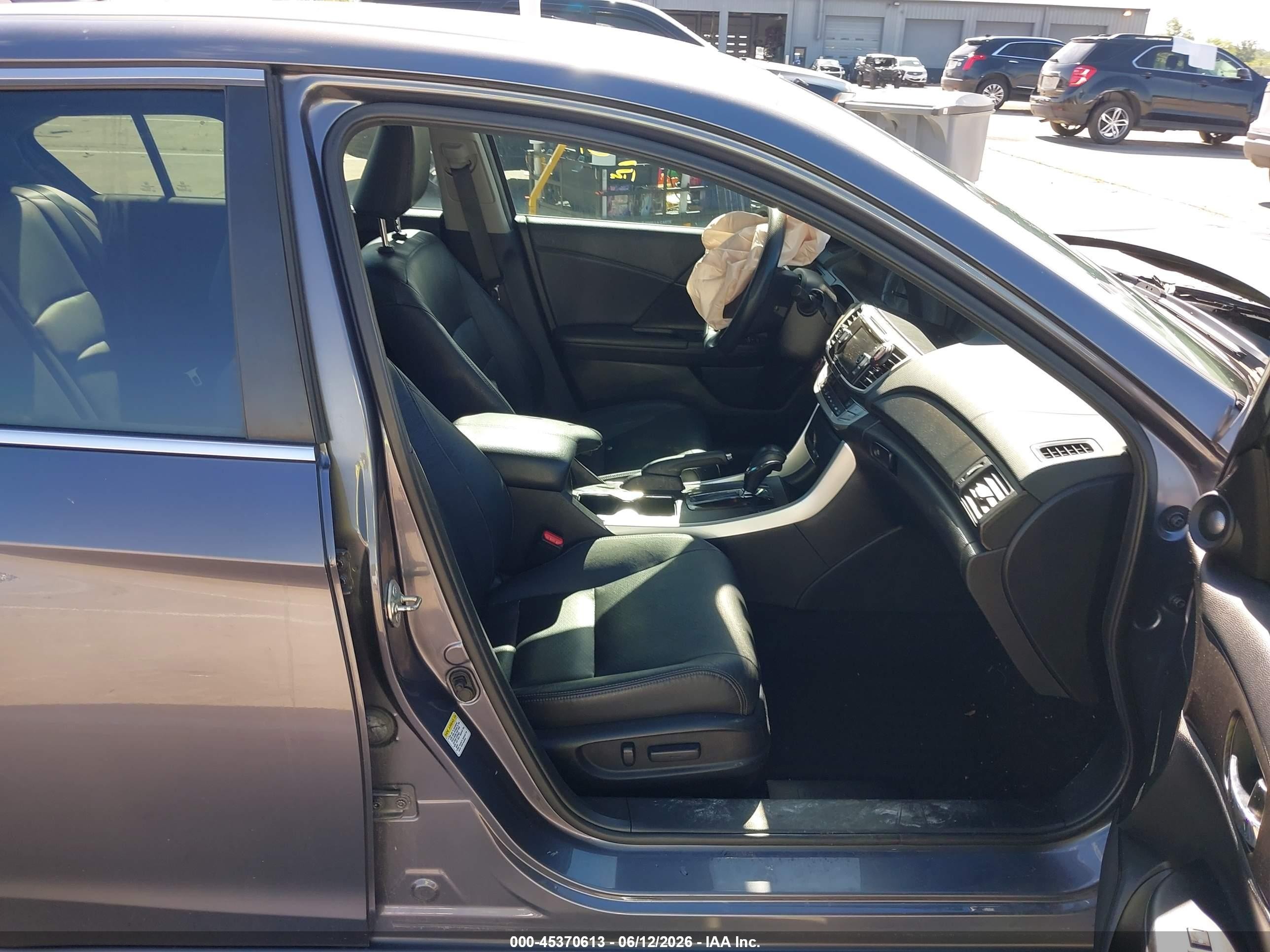 2014 Honda Accord Ex-l Gray vin: 1HGCR2F80EA221869