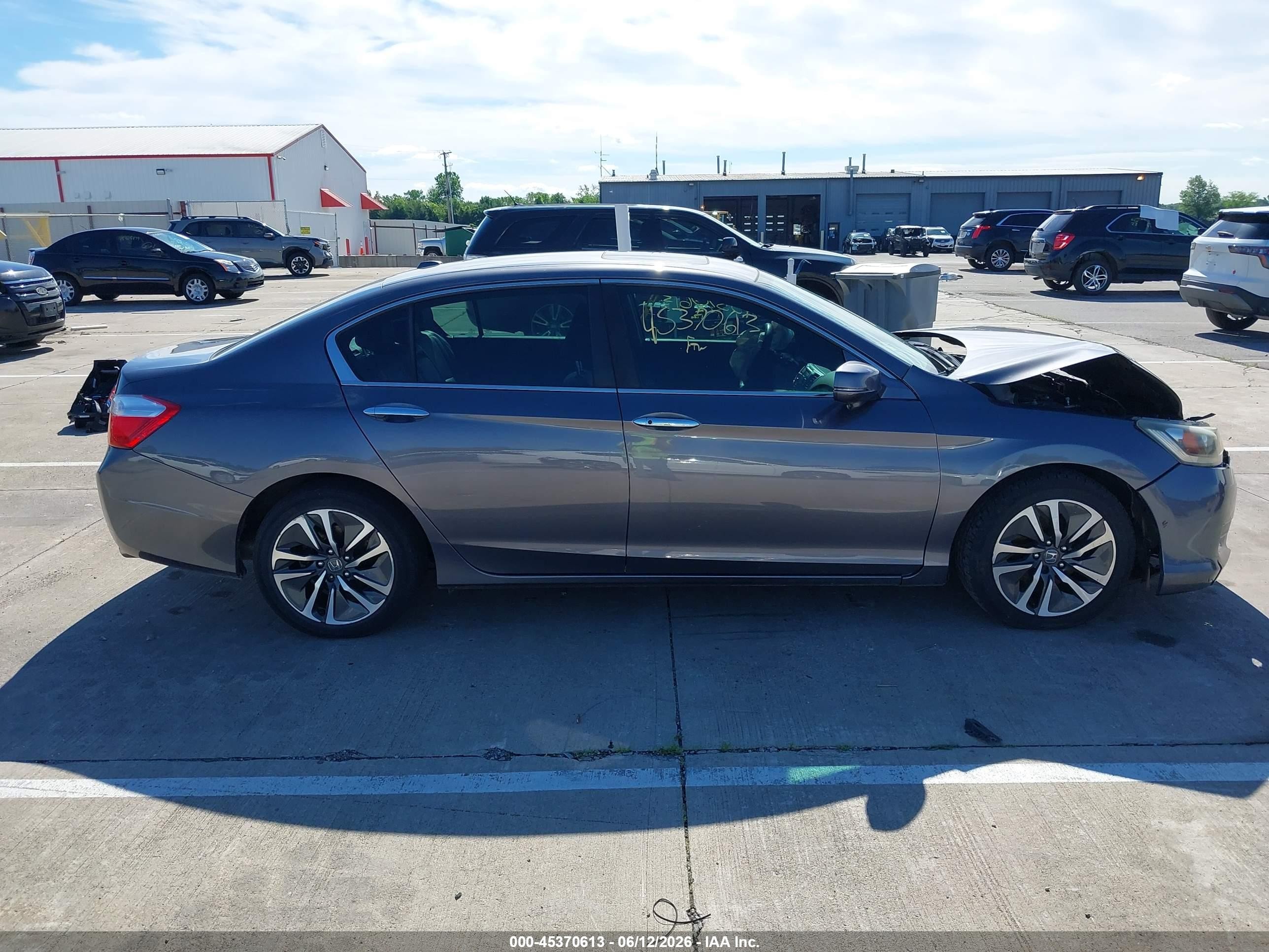 2014 Honda Accord Ex-l Gray vin: 1HGCR2F80EA221869